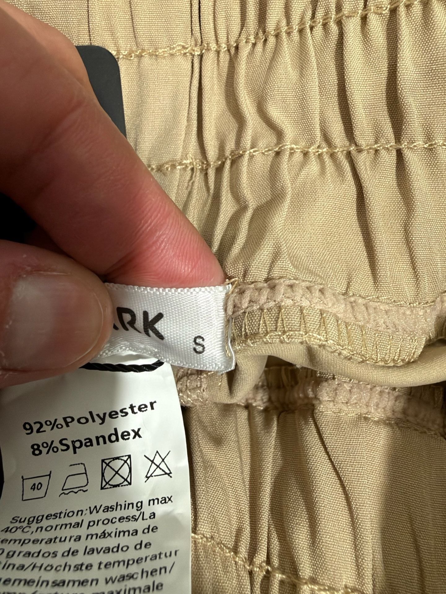 PINSPARK Athletic Skorts Size S Khaki High Waisted 5