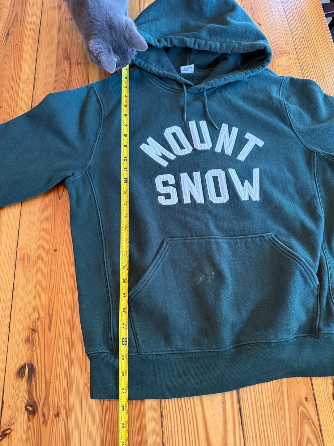 J.Crew Mount Snow Hoodie Size Large Green 9