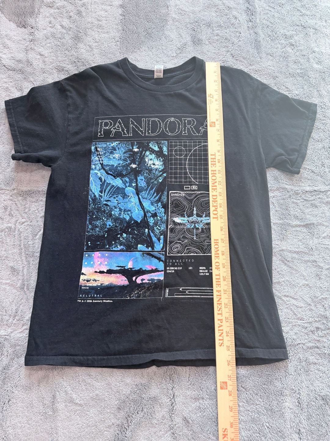 Avatar Pandora Movie Graphic T-Shirt Size M Black Cotton 4
