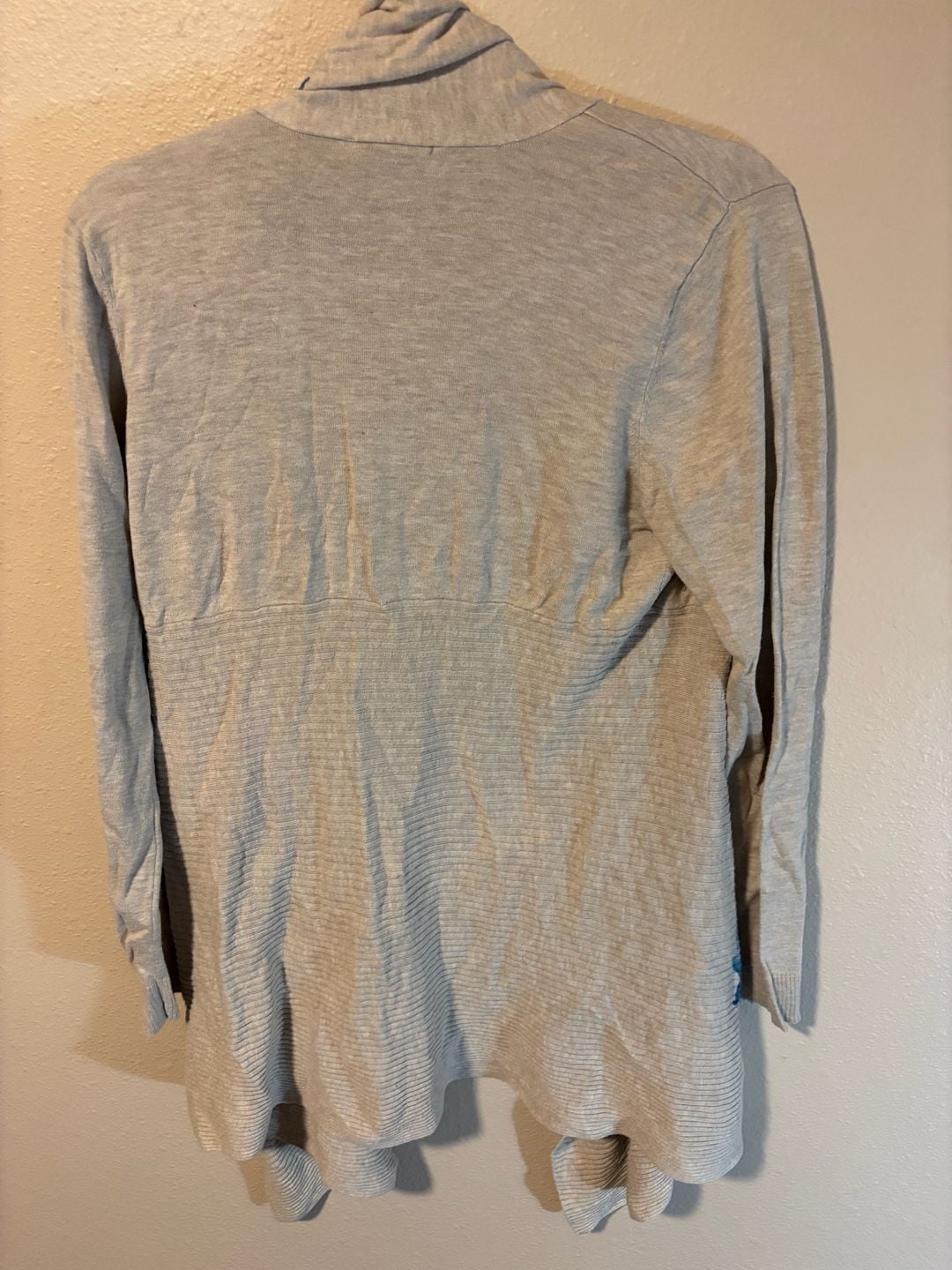 INC International Concepts Cardigan Size XL Beige Blue Floral Sequin 5