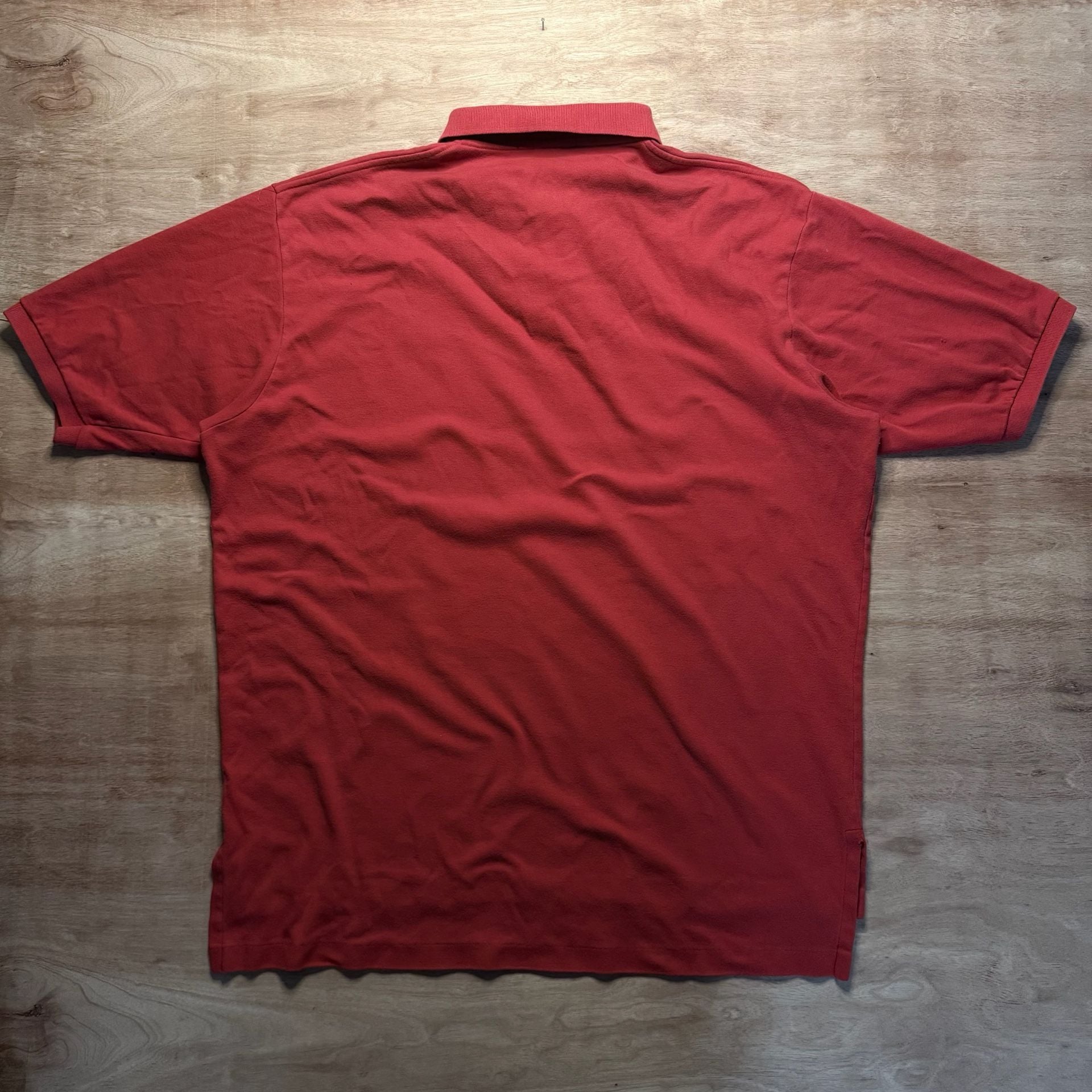 Vintage Polo Ralph Lauren Red Ringer Polo Shirt Men’s XL Oversized Baggy Classic 4