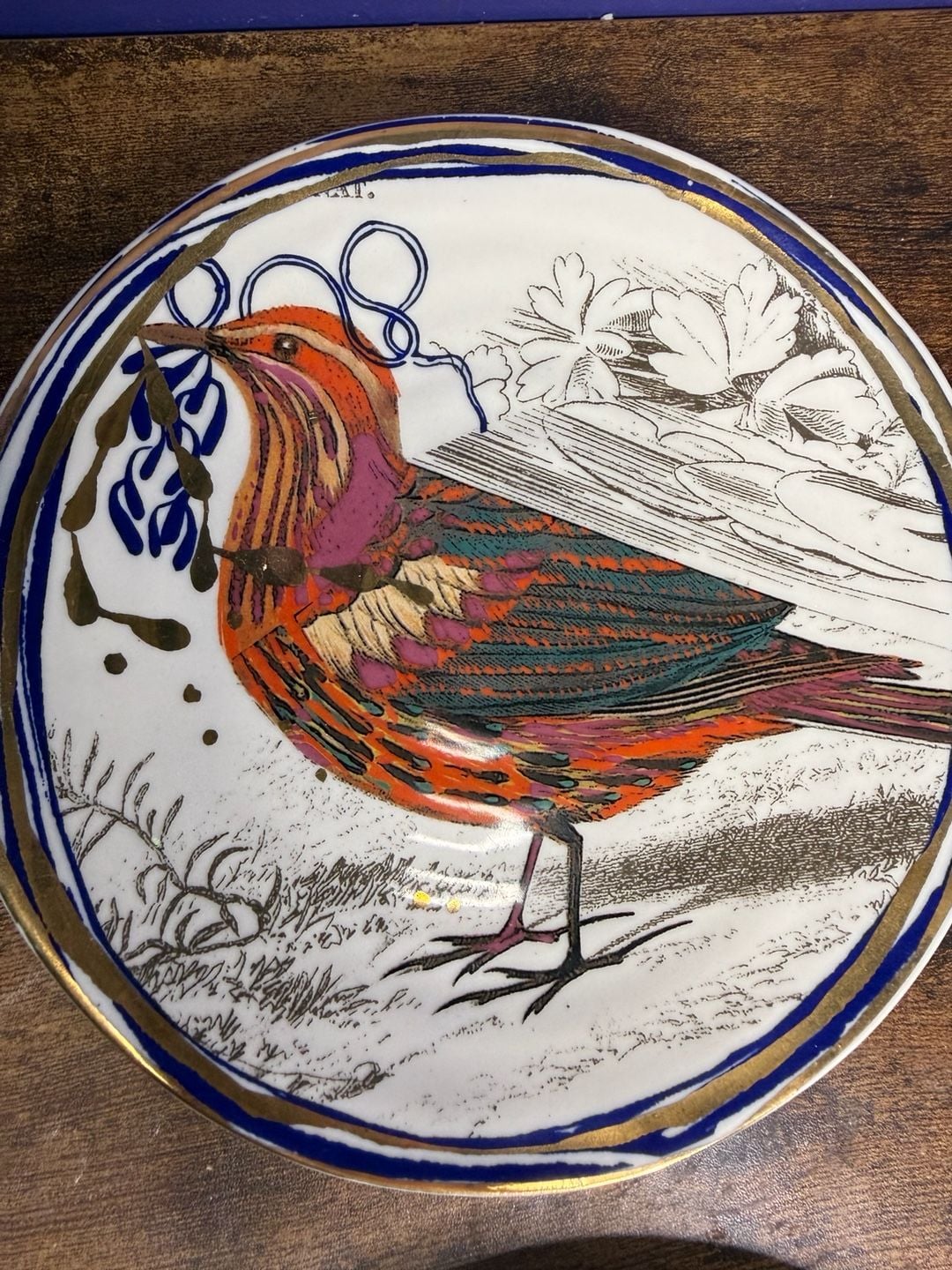 Anthropologie Ryan Hoffmann Bird Salad Plates Set Of 4 5