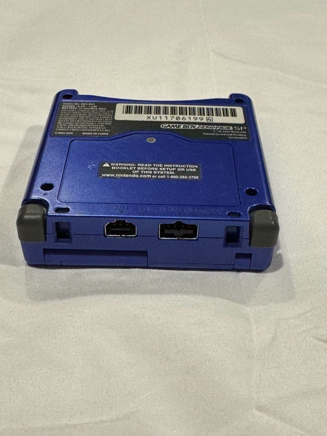 Nintendo Game Boy Advance SP Cobalt Blue New upgraded Battery 3