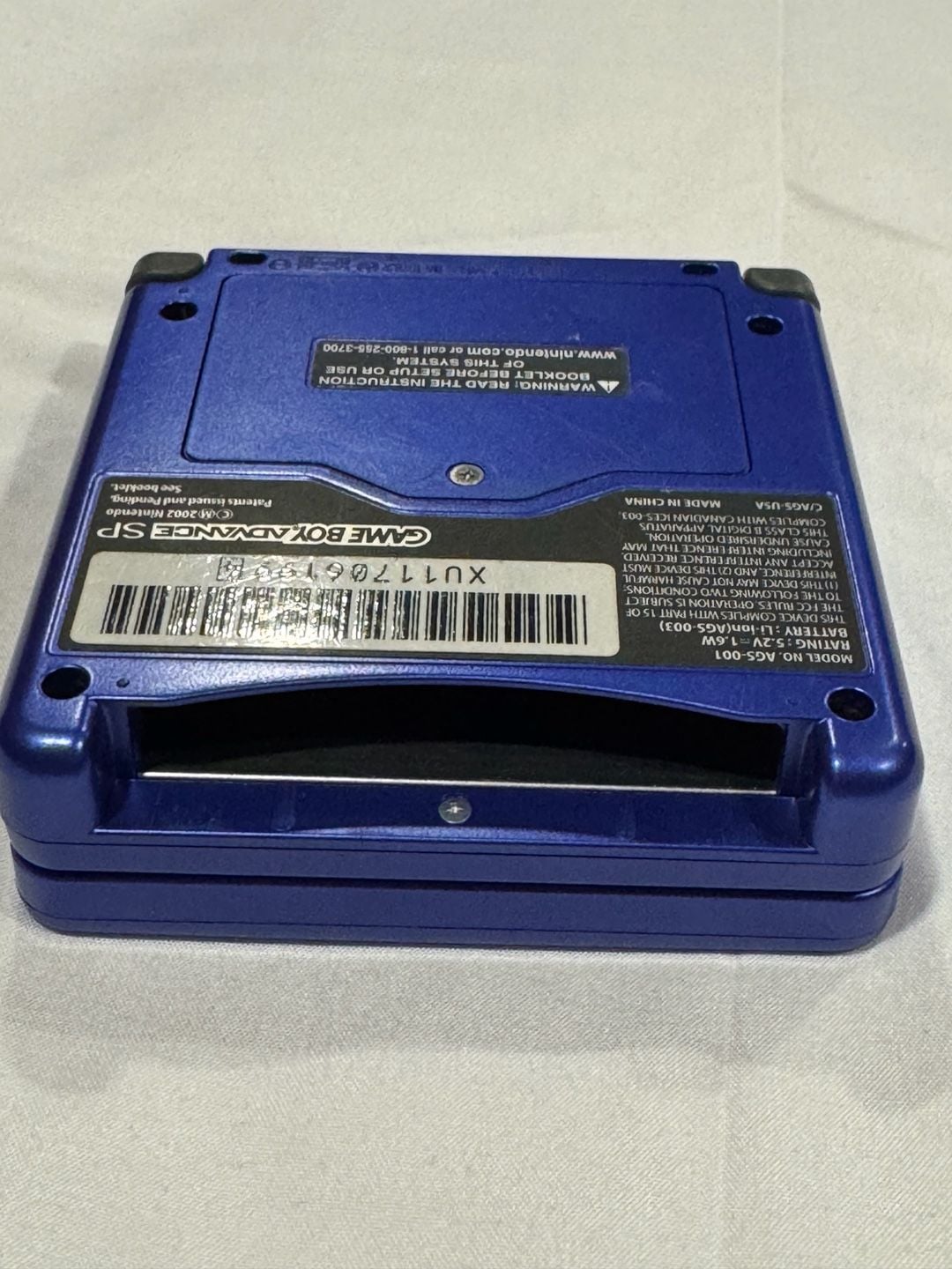 Nintendo Game Boy Advance SP Cobalt Blue New upgraded Battery 4