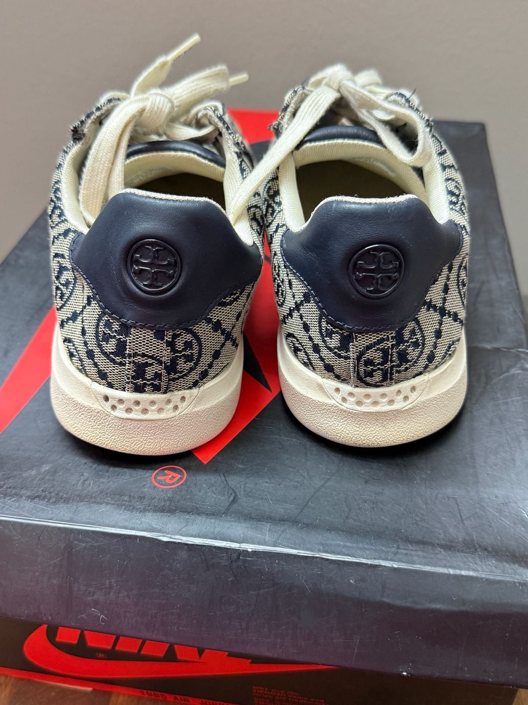 8W Tory Burch Howell T Monogram Jacquard Sneakers 3