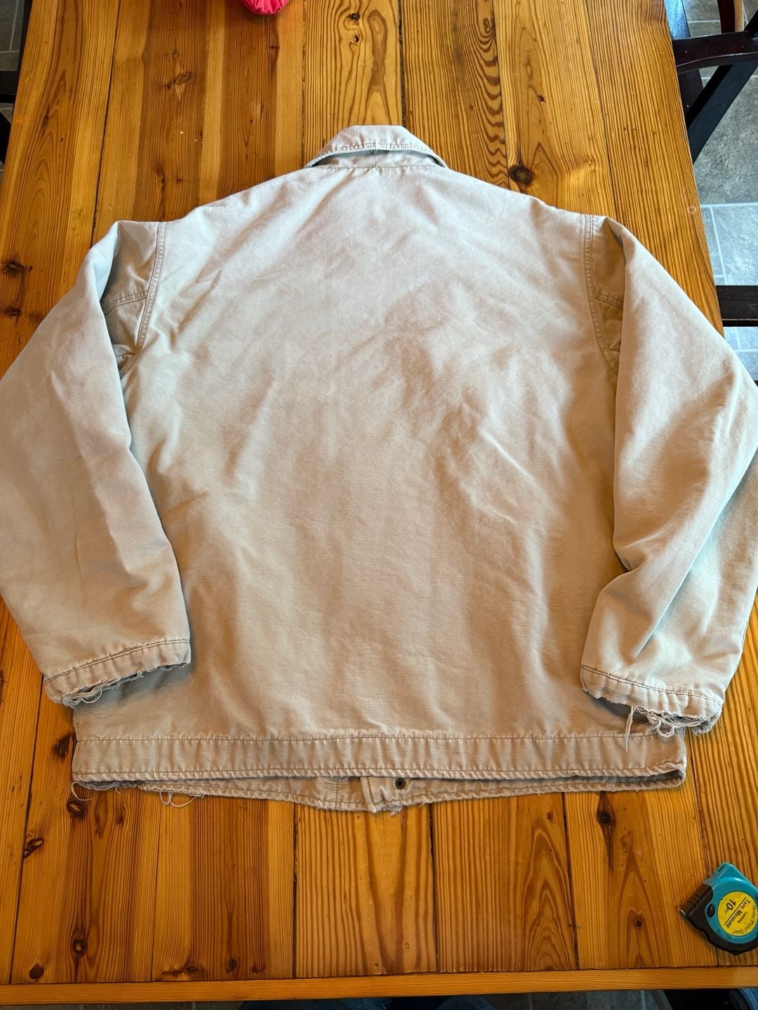 American Eagle Outfitters Canvas Jacket Size L Tan Utility Workwear 9