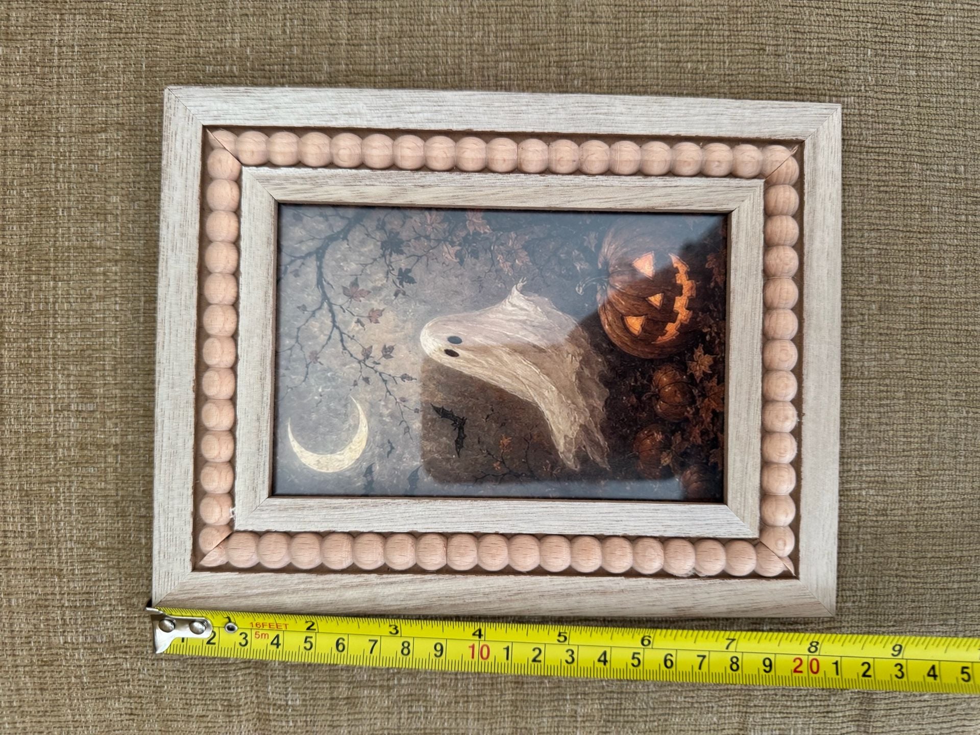Halloween Spooky Ghost Pumpkin Moon Framed Art 3