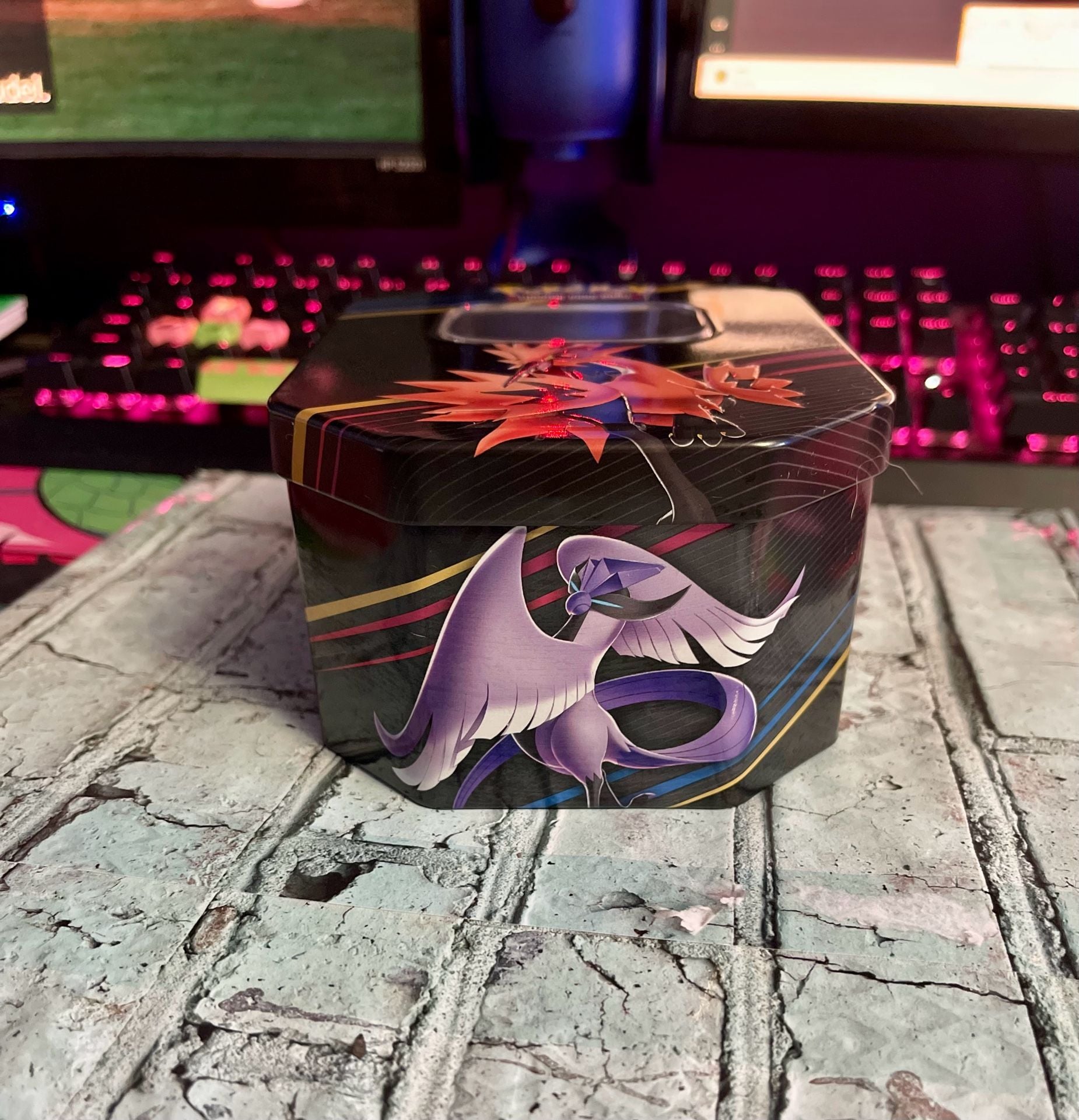 Pokemon TCG Crown Zenith Tin Galarian Bird Trio Empty Tin 3
