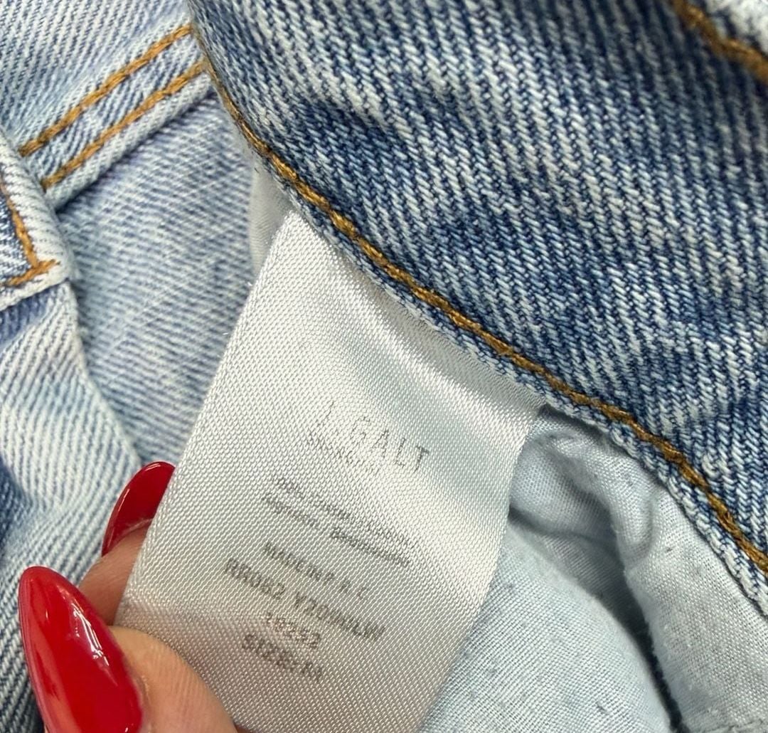 J. Galt Brandy Melville Light Wash Cotton Denim jeans 5