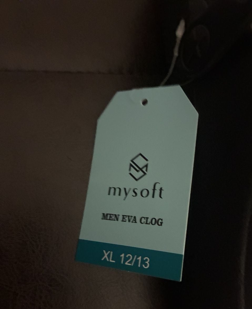 Mysoft Men EVA Clog Size XL 12/13 Black 3