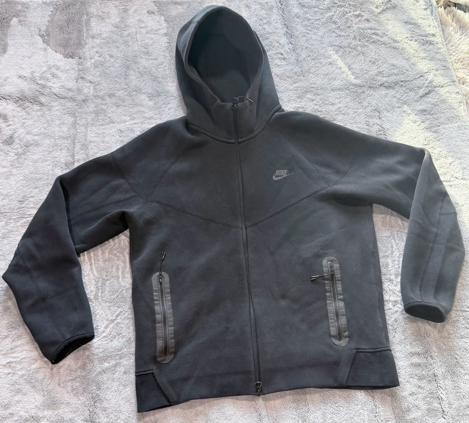 Nike Tech Fleece Full Zip Hoodie Size L Black 2