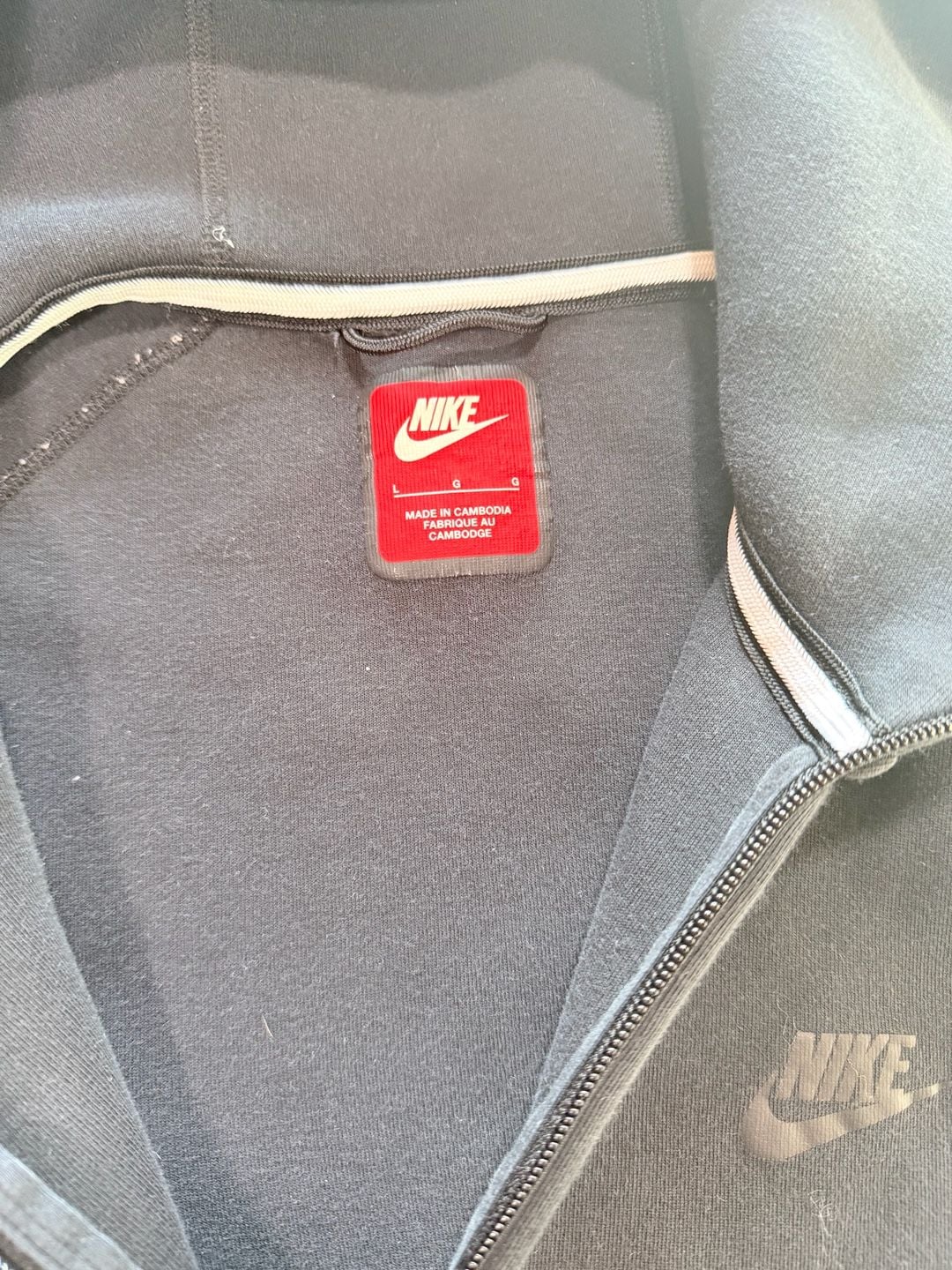 Nike Tech Fleece Full Zip Hoodie Size L Black 7