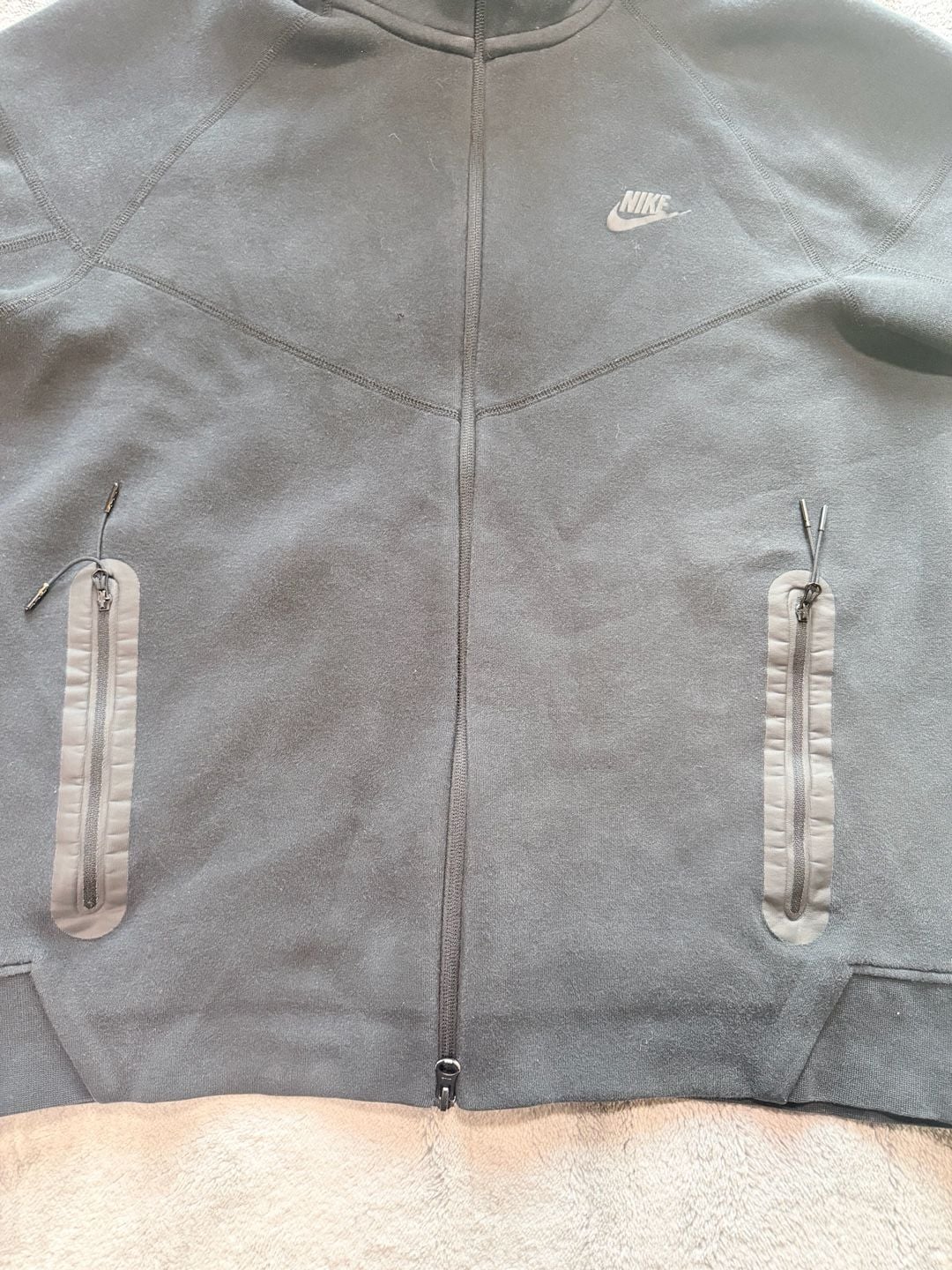 Nike Tech Fleece Full Zip Hoodie Size L Black 9