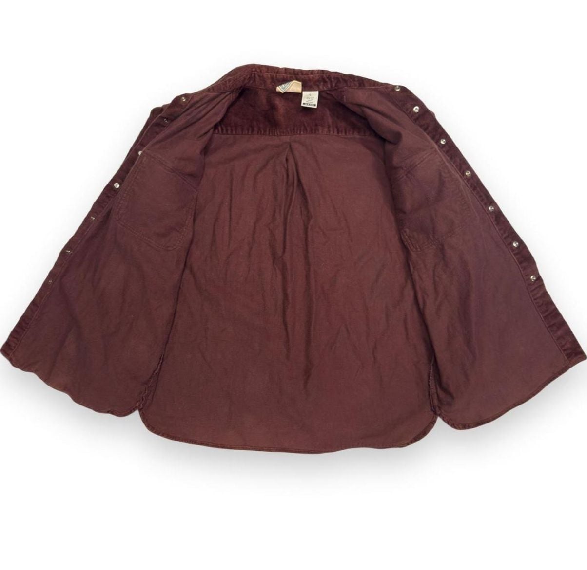 Canyon River Blues Corduroy Long Sleeve Shirt Size L Burgundy 3