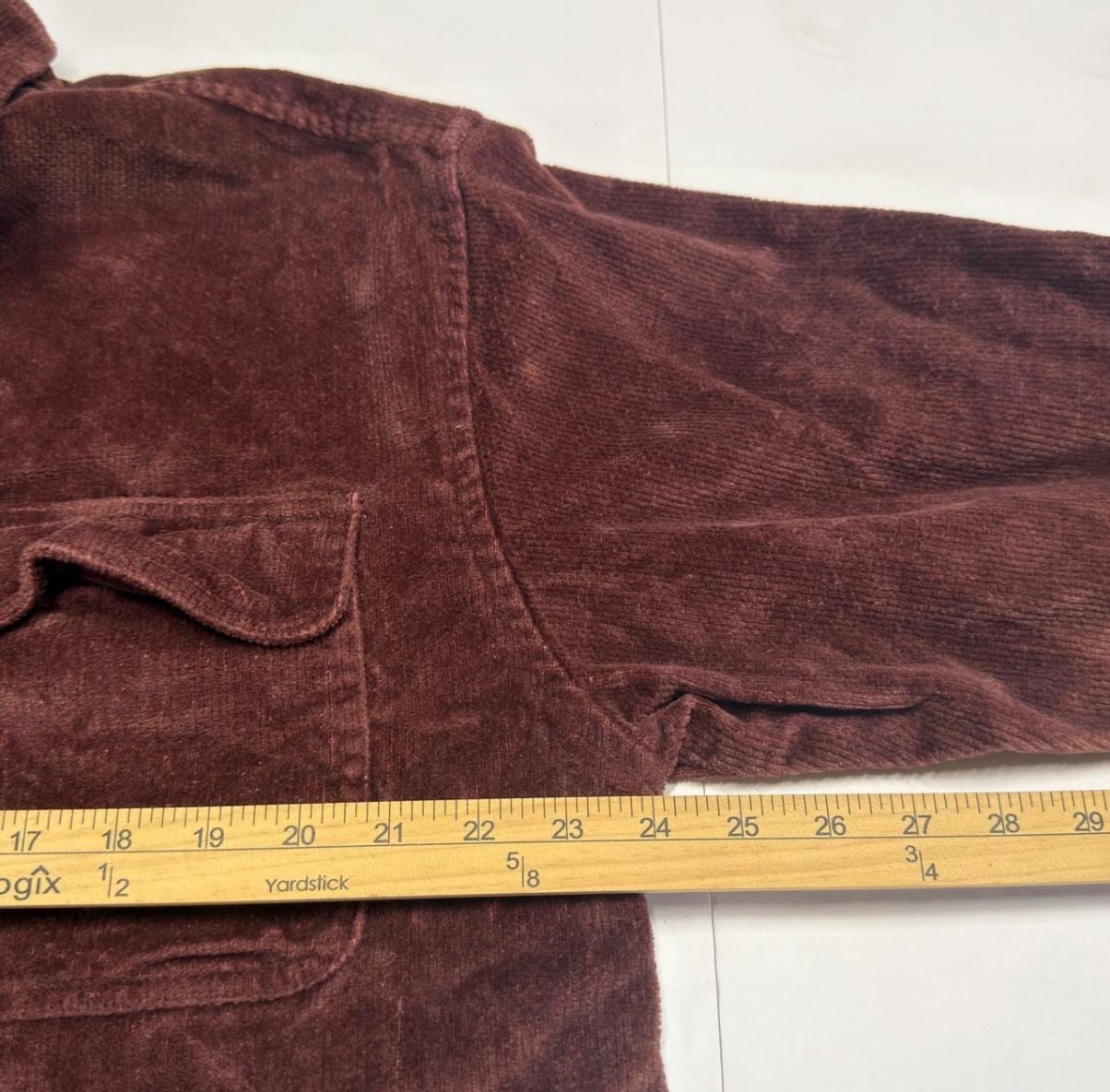 Canyon River Blues Corduroy Long Sleeve Shirt Size L Burgundy 6