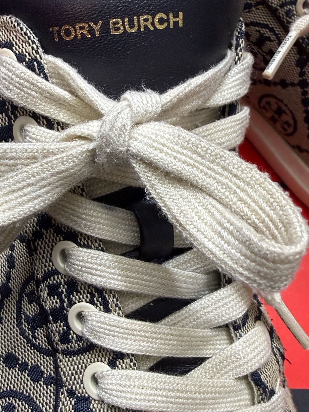 8.5W Tory Burch Howell T Monogram Jacquard Sneakers 7