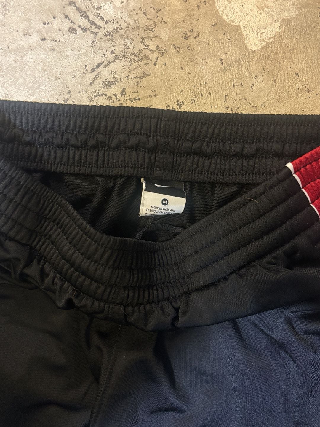 Nike Track Pants Size M Black Red White Striped Athletic Pants 3