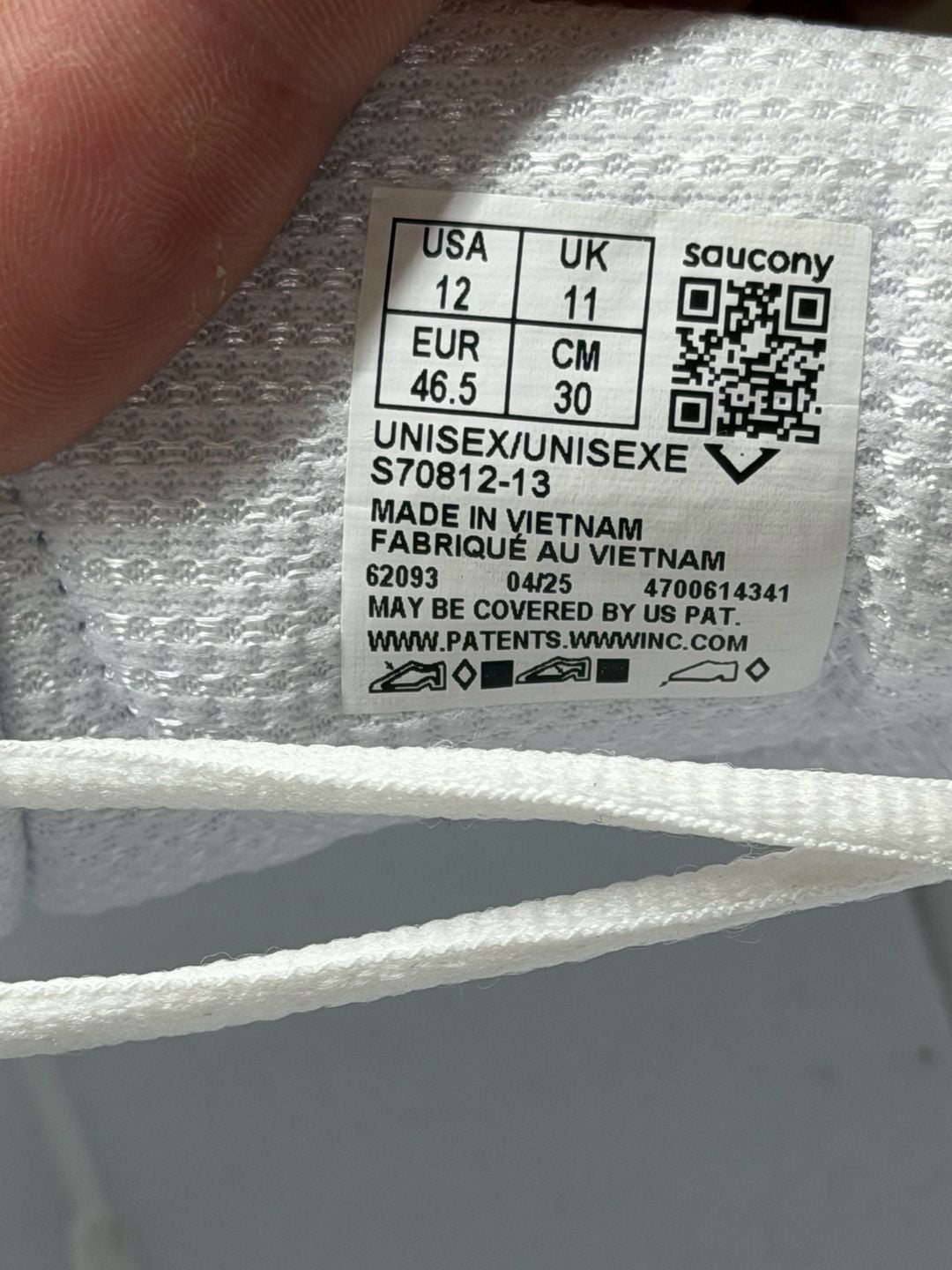 Saucony Ride Millennium White Lightweight Running Men's 12 Sneakers S70812-13 3