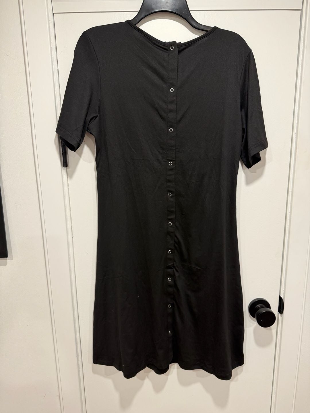 Ekouaer Maternity Nursing Labor Delivery Dress Size M Black 4