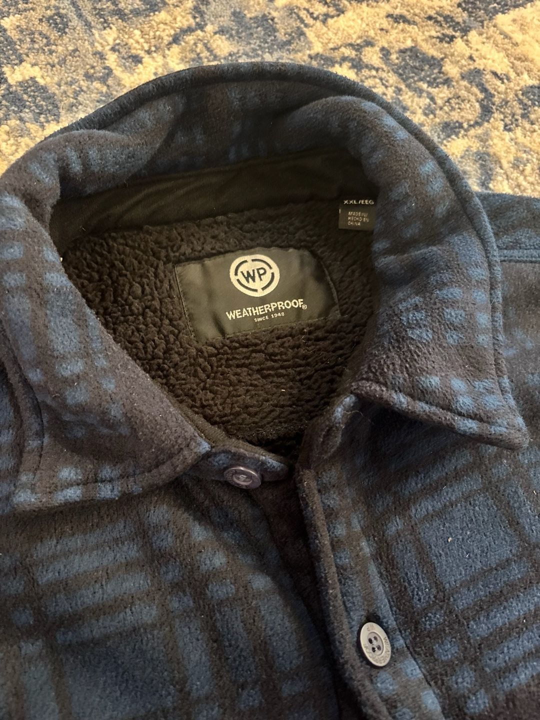 Weatherproof Fleece Lined Plaid Shirt Jacket s XXL 4