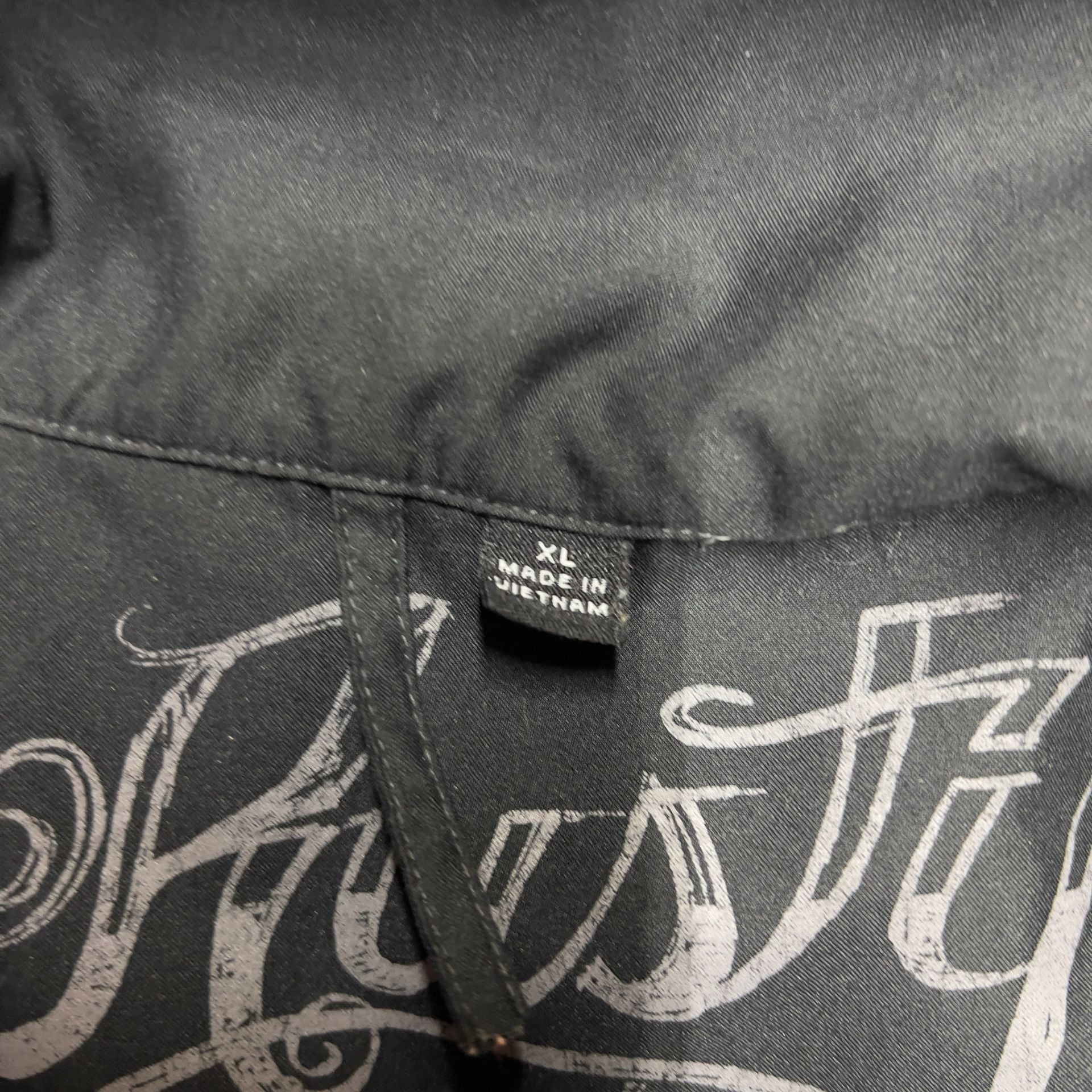 Rusty Full Zip Jacket Size XL Black Lined Outerwear Y2K Surf Core  7