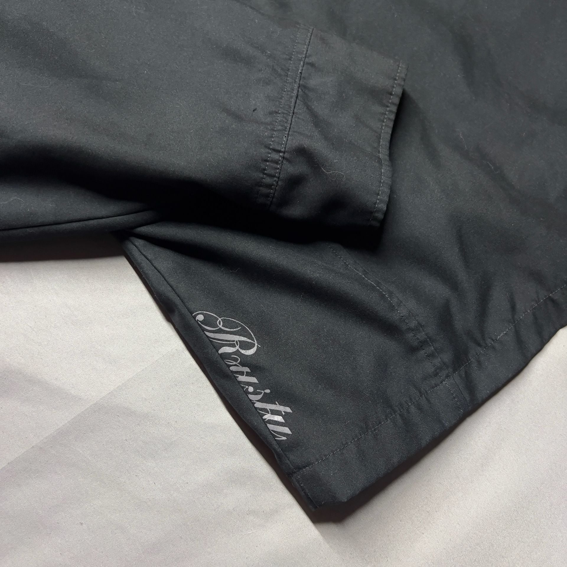 Rusty Full Zip Jacket Size XL Black Lined Outerwear Y2K Surf Core  10