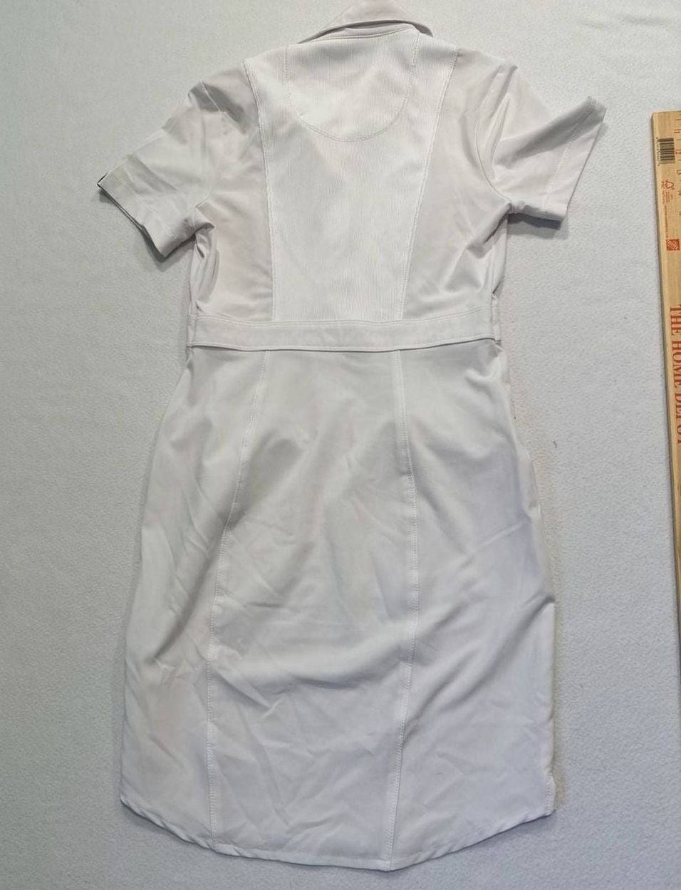 Cherokee Infinity White Short Sleeve Scrub Dress XS Medical Halloween Nurse 8