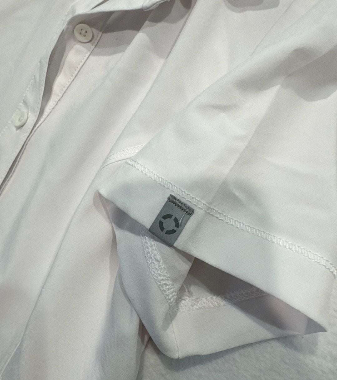 Cherokee Infinity White Short Sleeve Scrub Dress XS Medical Halloween Nurse 10