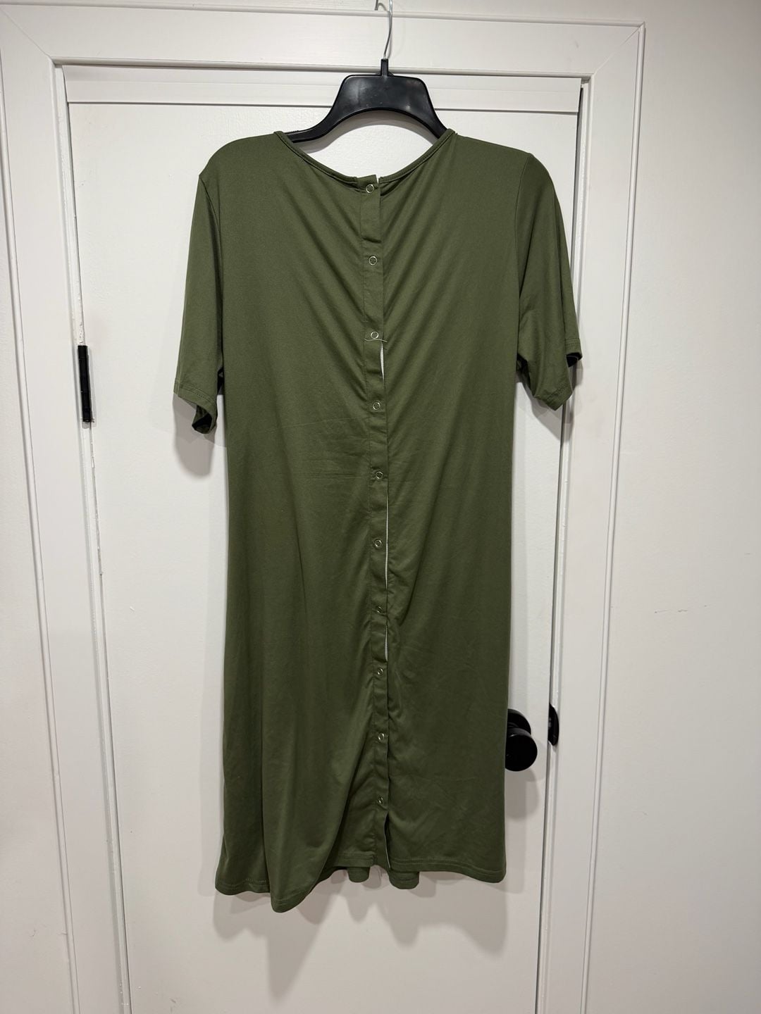 Ekouaer Maternity Nursing Dress Size L Pink Olive Lot of 2 4