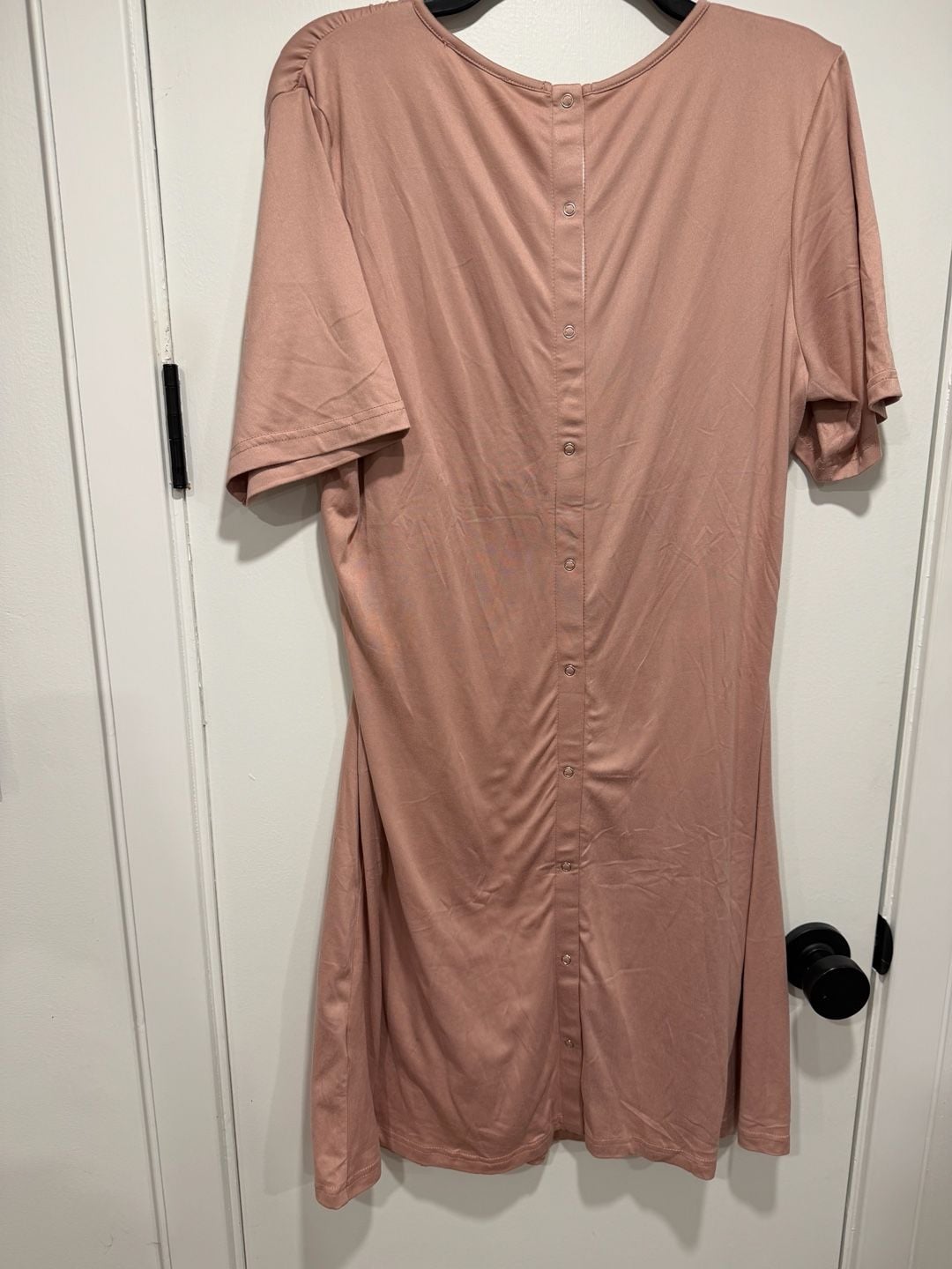 Ekouaer Maternity Nursing Dress Size L Pink Olive Lot of 2 7