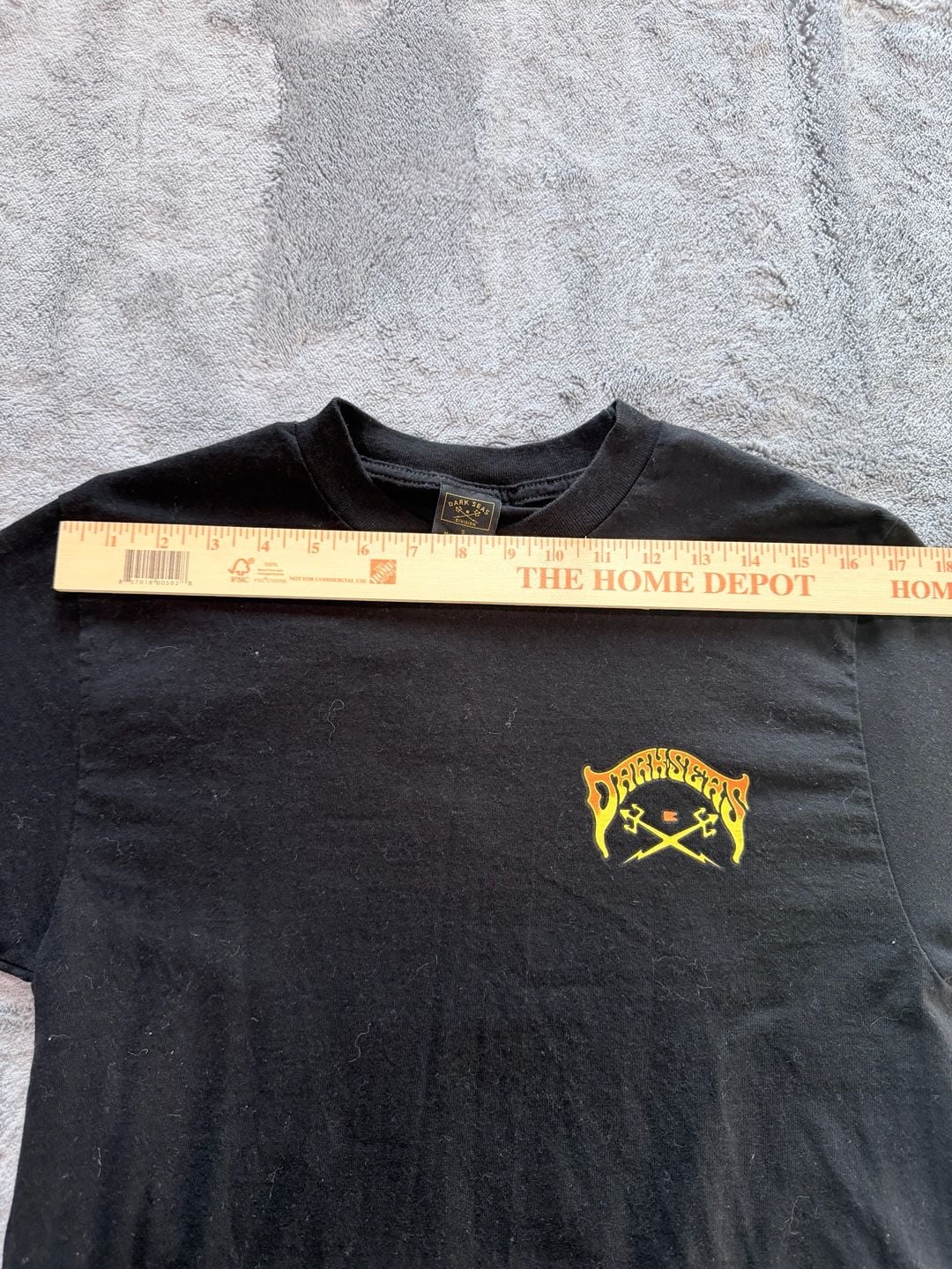 Dark Seas Coast To Coast Graphic T-Shirt Size S Black Cotton 3