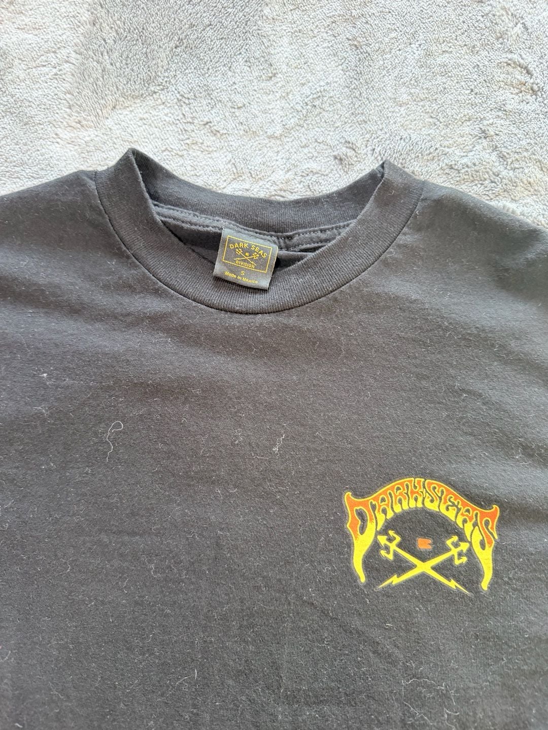 Dark Seas Coast To Coast Graphic T-Shirt Size S Black Cotton 6