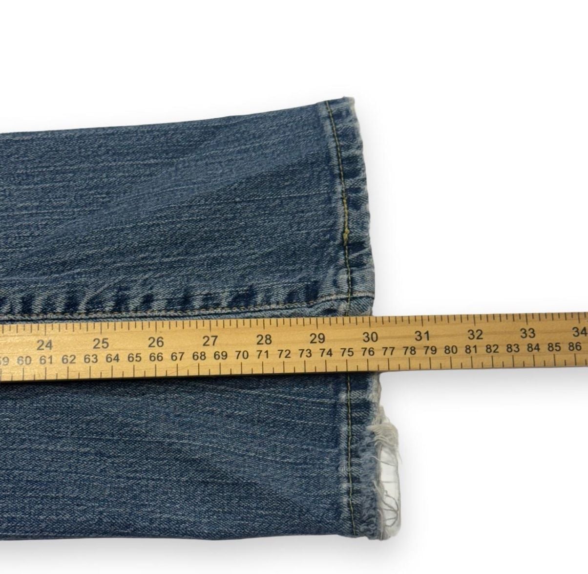 Levi's 542 Low Flare Jeans Size 10M Blue Denim 7