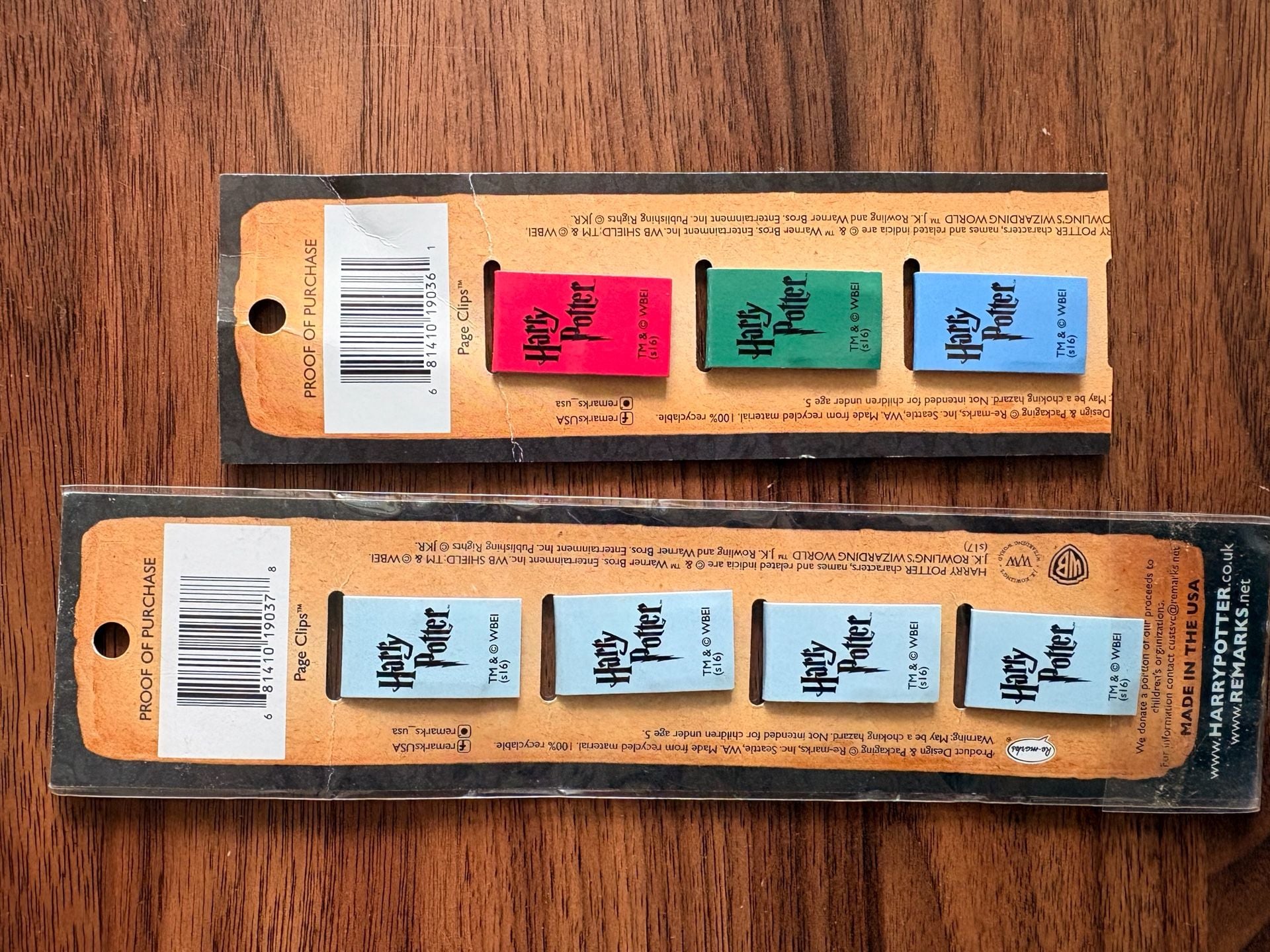 Harry Potter Re-marks Magnetic Page Clips Lot Of 2 Sets 5