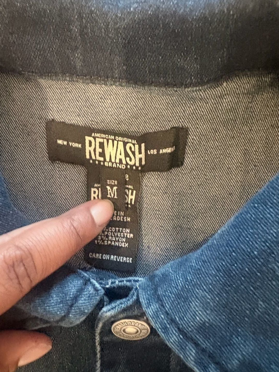 Rewash Denim Jumpsuit Size 8 Blue Sleeveless Belted Flare 3