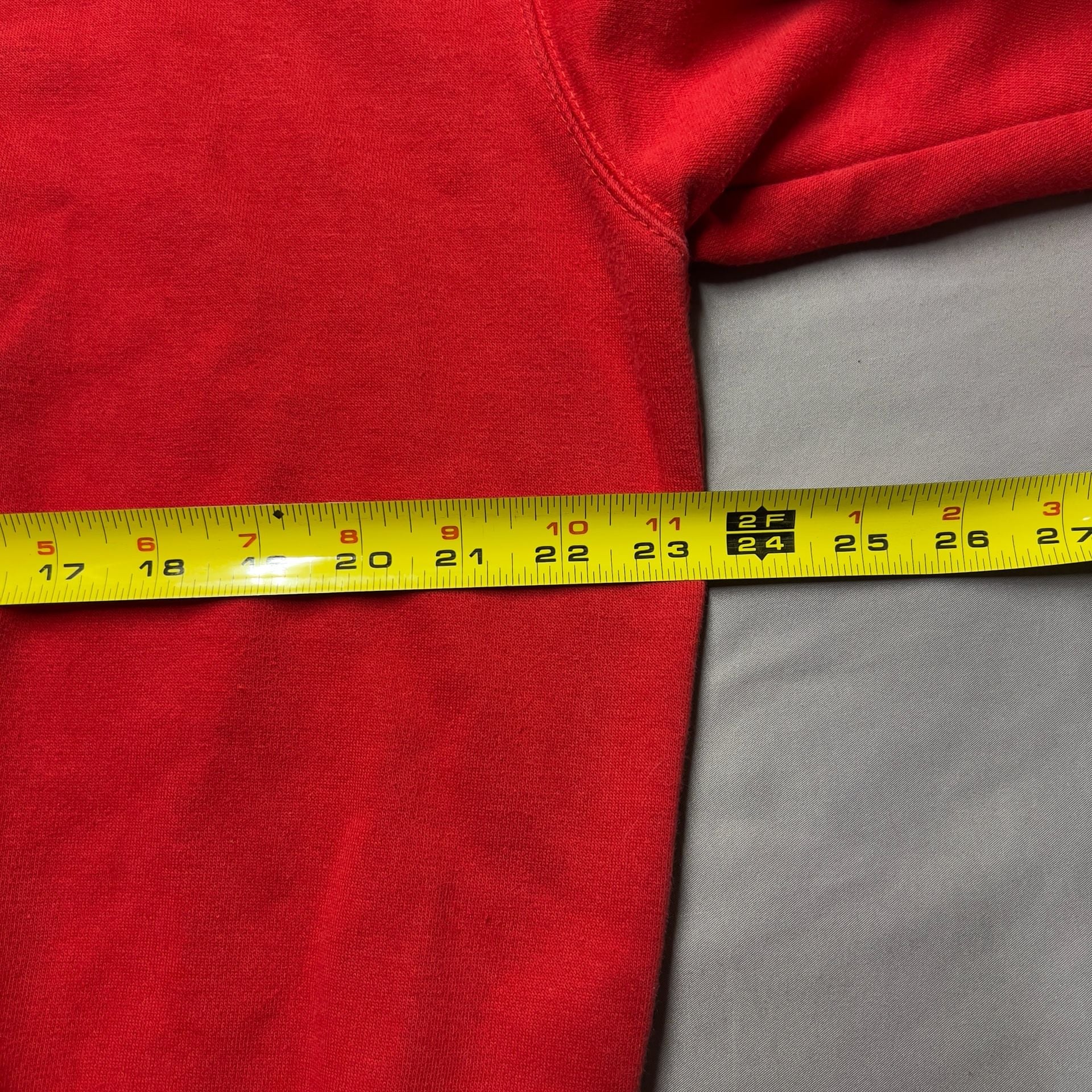 Rawgear Logo Crewneck Sweatshirt Red Gym Wear With Zipper Storage On arm Sleeve 9
