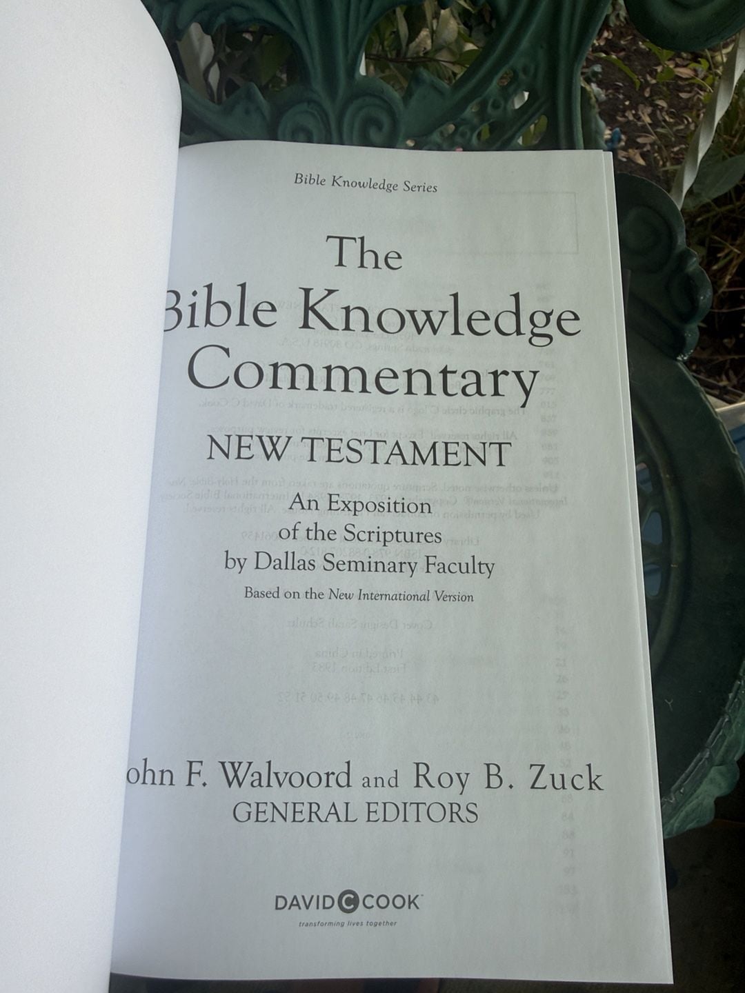 The Bible Knowledge Commentary Old And New Testament Set David C Cook 10