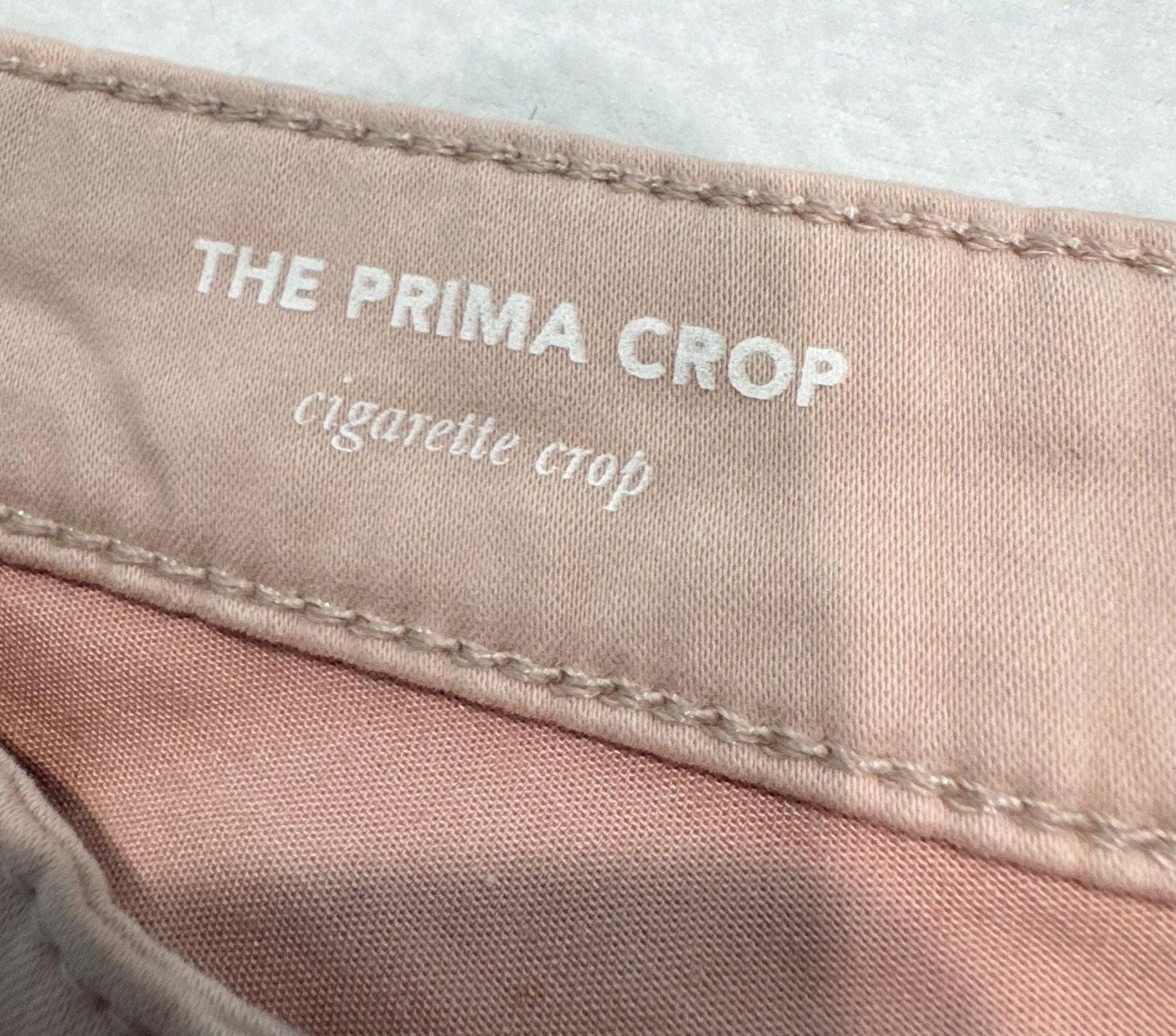 AG Adriano Goldschmied Prima Crop Jeans Women's 26R Blush Pink Cigarette 4
