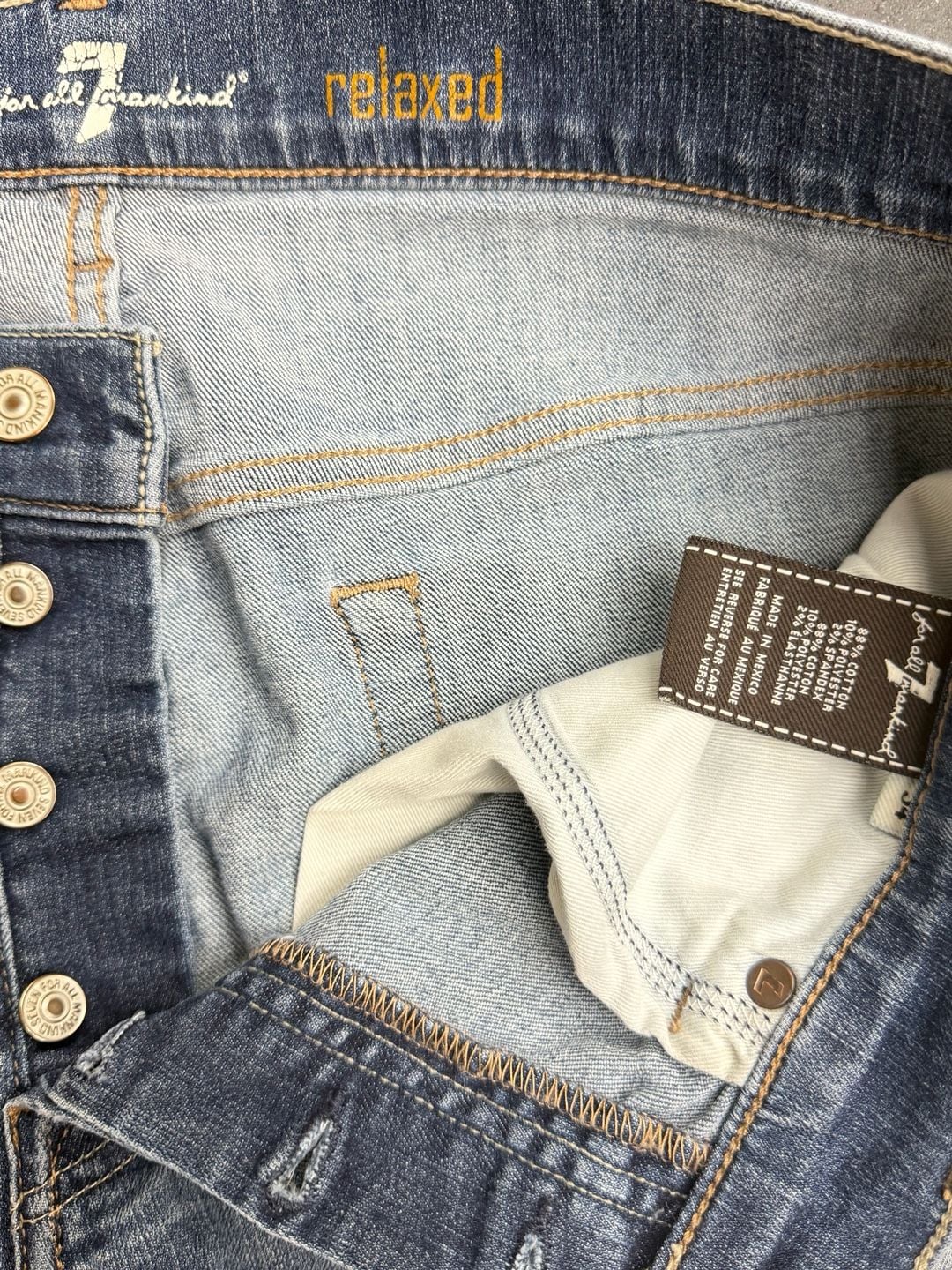 7 For All Mankind Relaxed Jeans Straight Blue 11