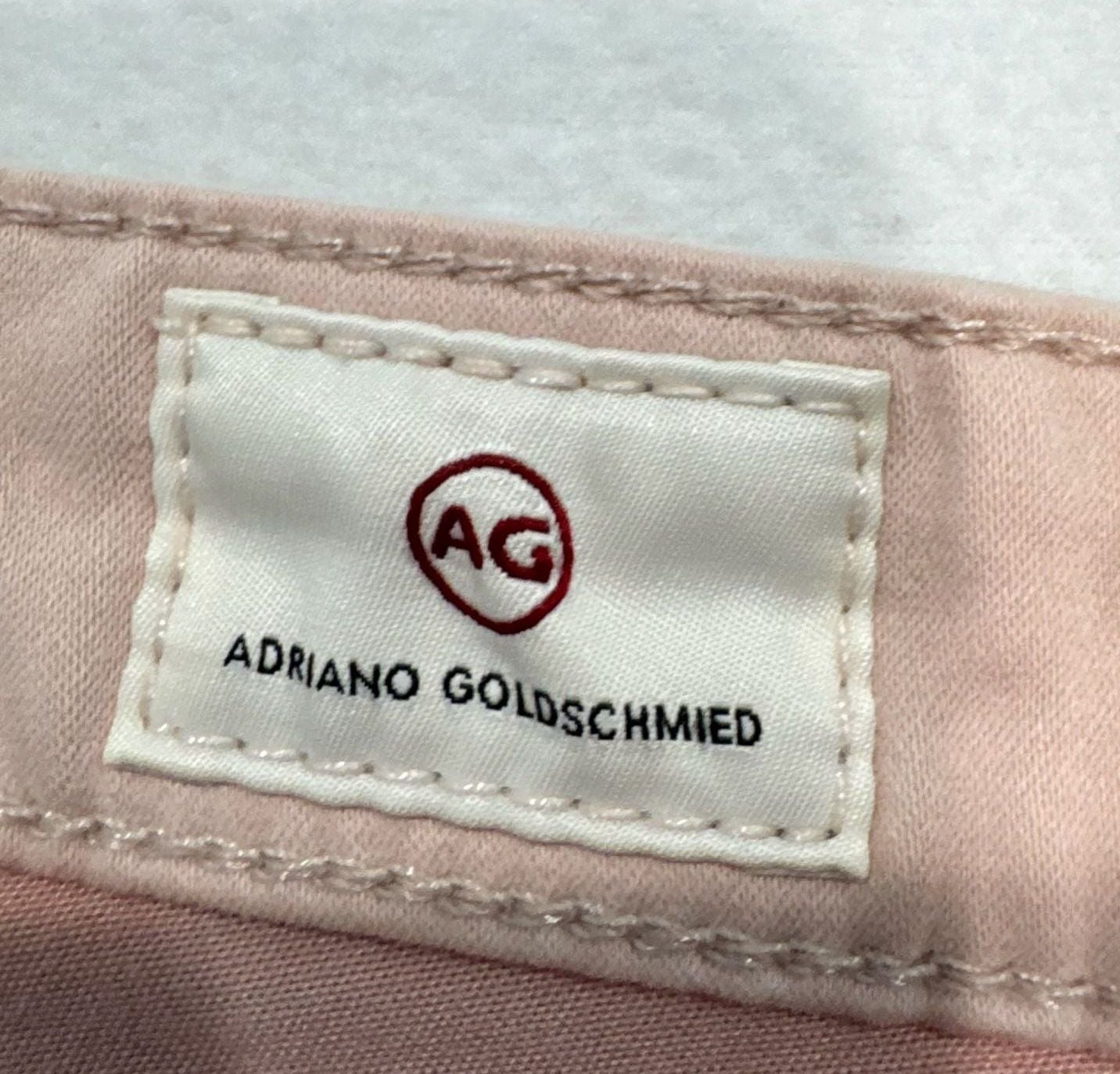 AG Adriano Goldschmied Prima Crop Jeans Women's 26R Blush Pink Cigarette 5
