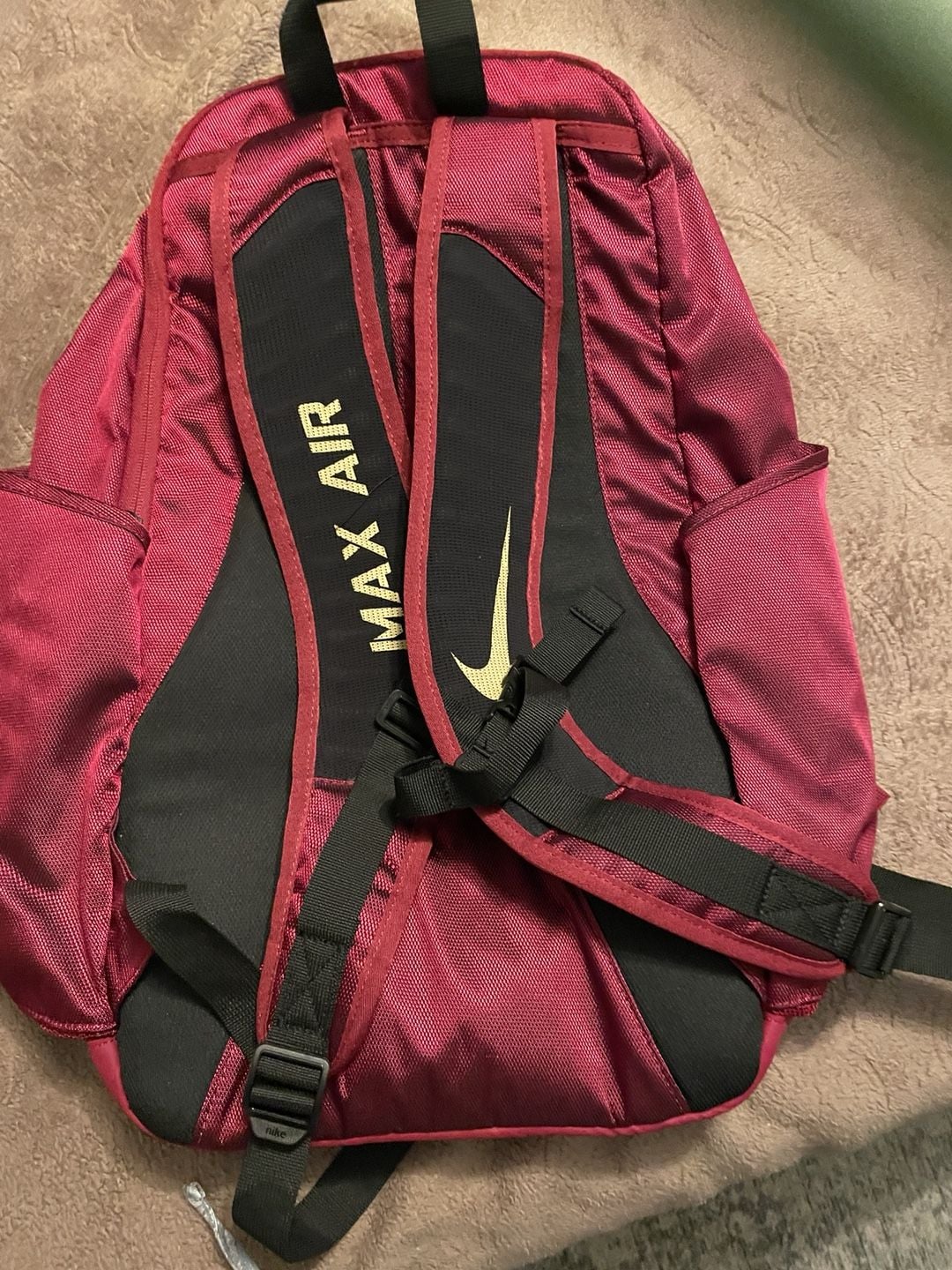 Nike FSU Max Air Backpack Maroon Gold 3