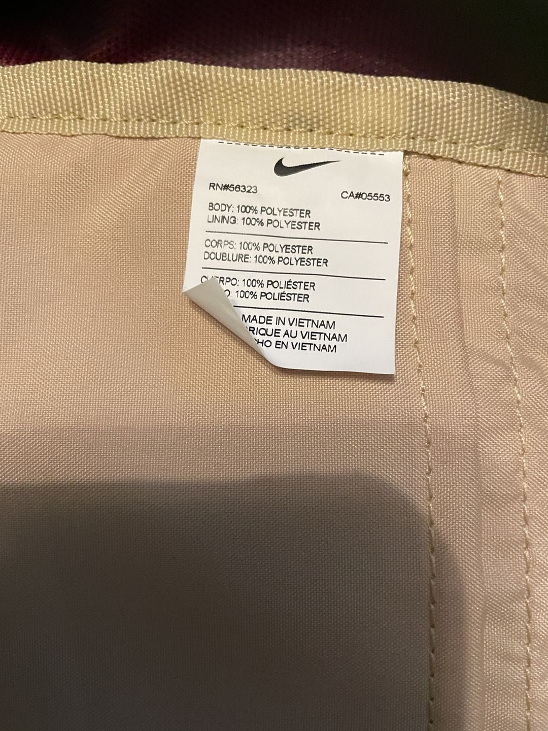 Nike FSU Max Air Backpack Maroon Gold 4