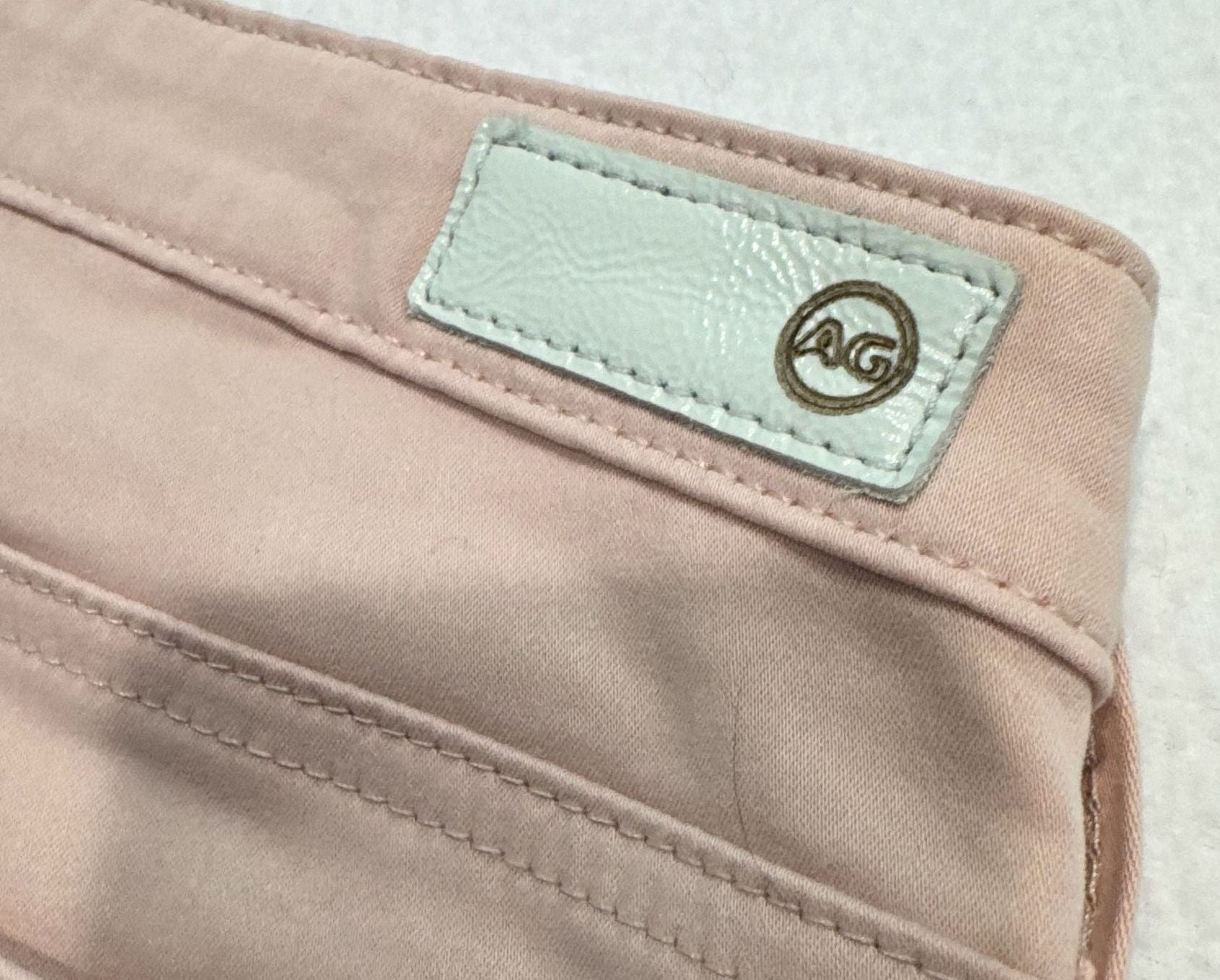 AG Adriano Goldschmied Prima Crop Jeans Women's 26R Blush Pink Cigarette 8