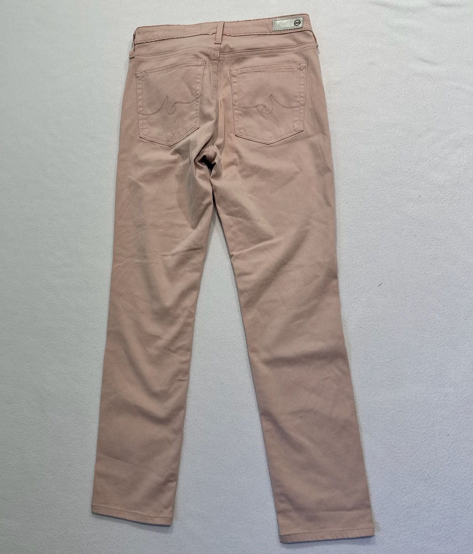 AG Adriano Goldschmied Prima Crop Jeans Women's 26R Blush Pink Cigarette 9