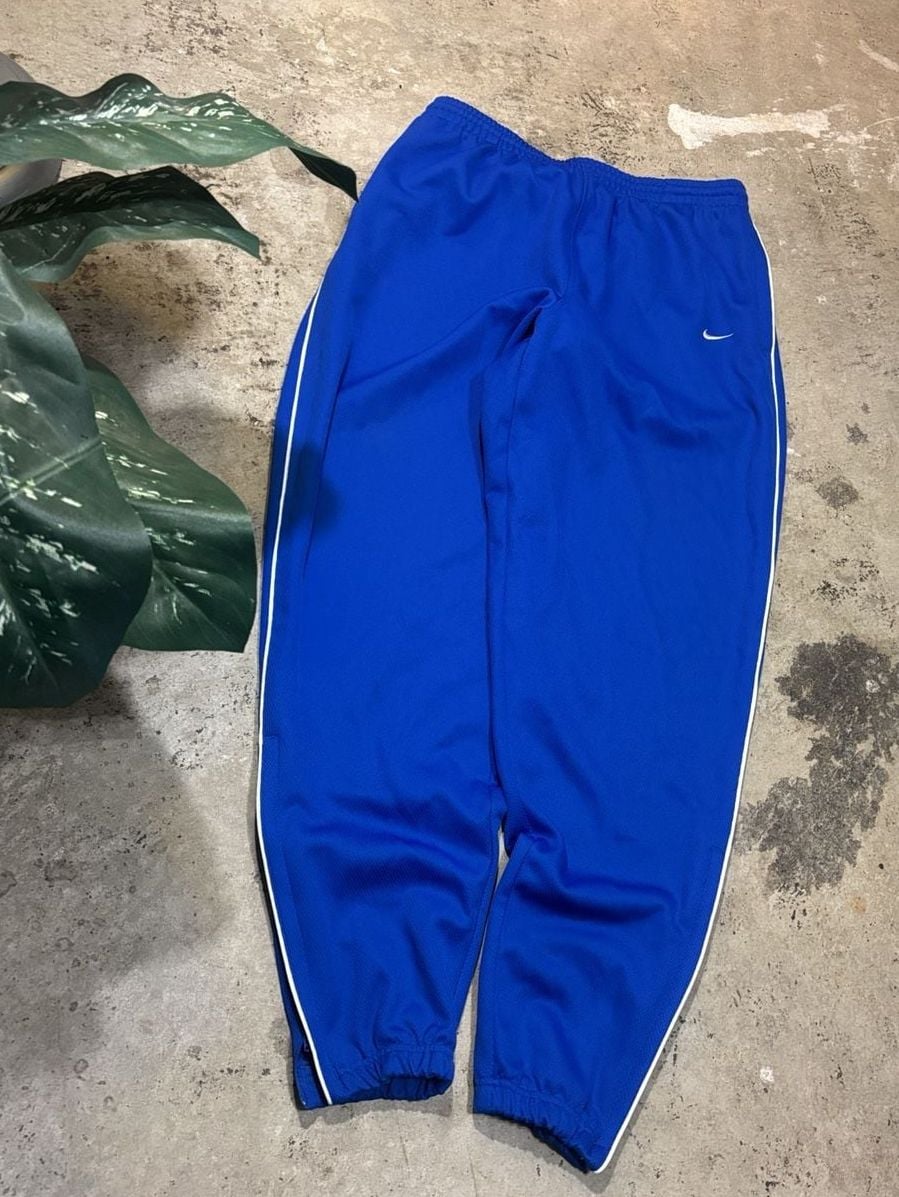 Nike Team Track Pants Size XL Blue White Piping 2