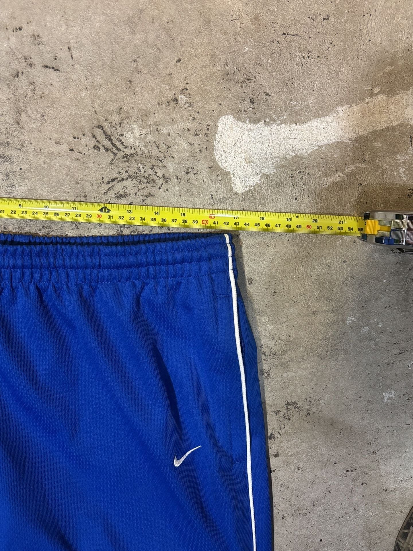 Nike Team Track Pants Size XL Blue White Piping 4
