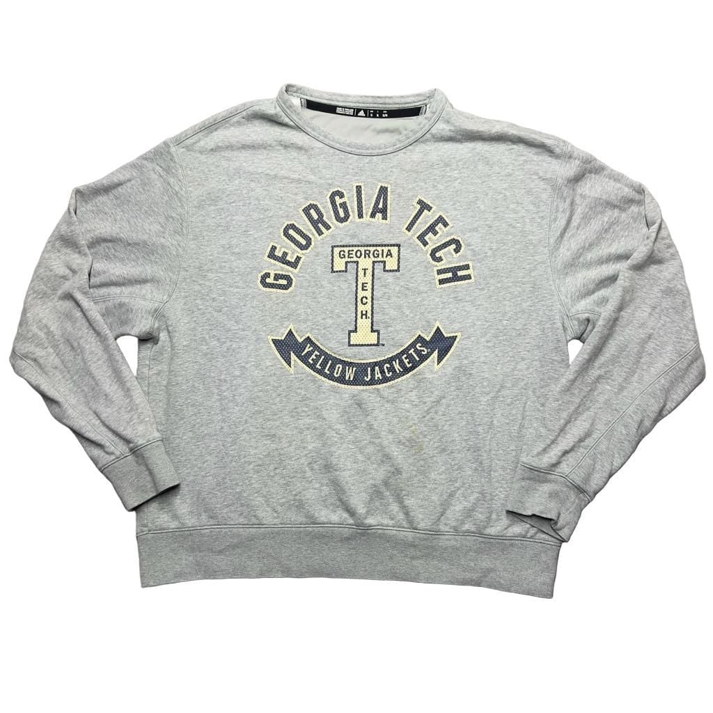 Adidas Georgia Tech Yellow Jackets Sweatshirt XL Gray Sweater college Sports 2