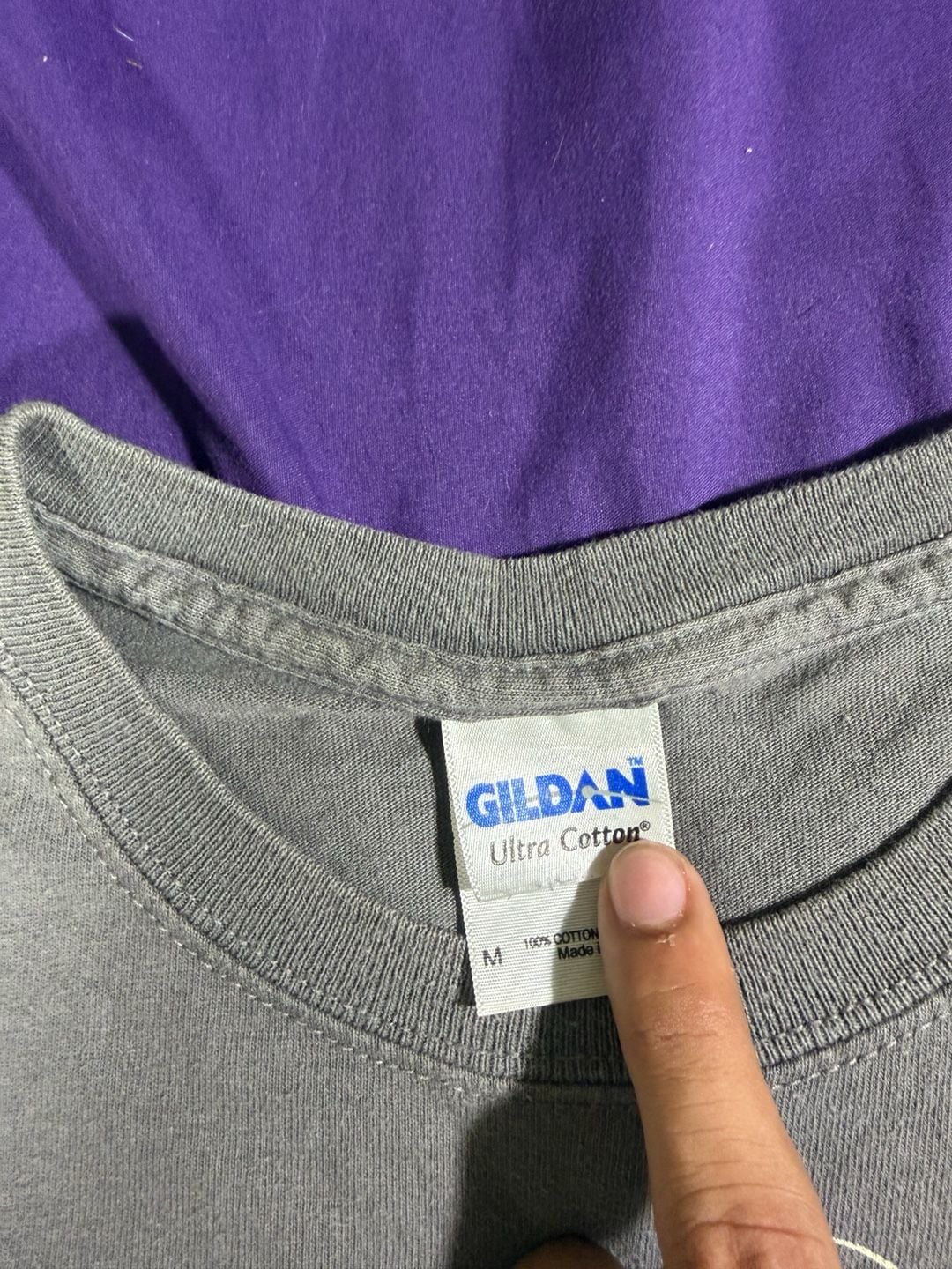 Gildan Las Vegas 1905 Graphic T-Shirt Size M Gray Cotton 3