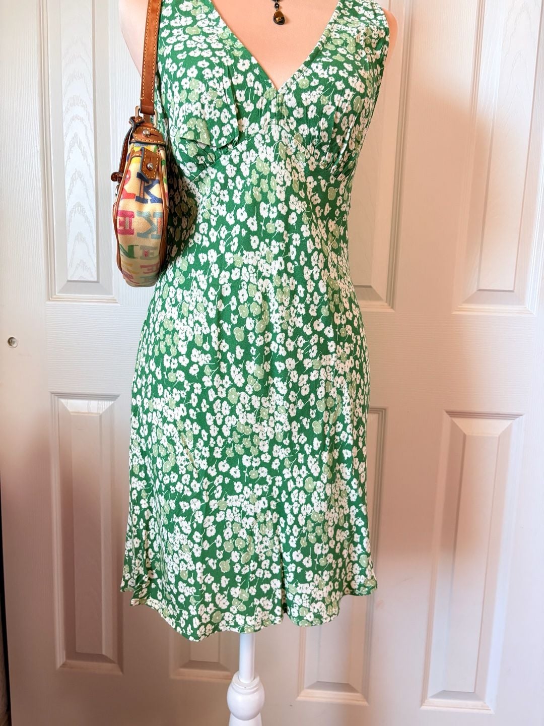 Reformation Calix Green Floral Mini Dress  12