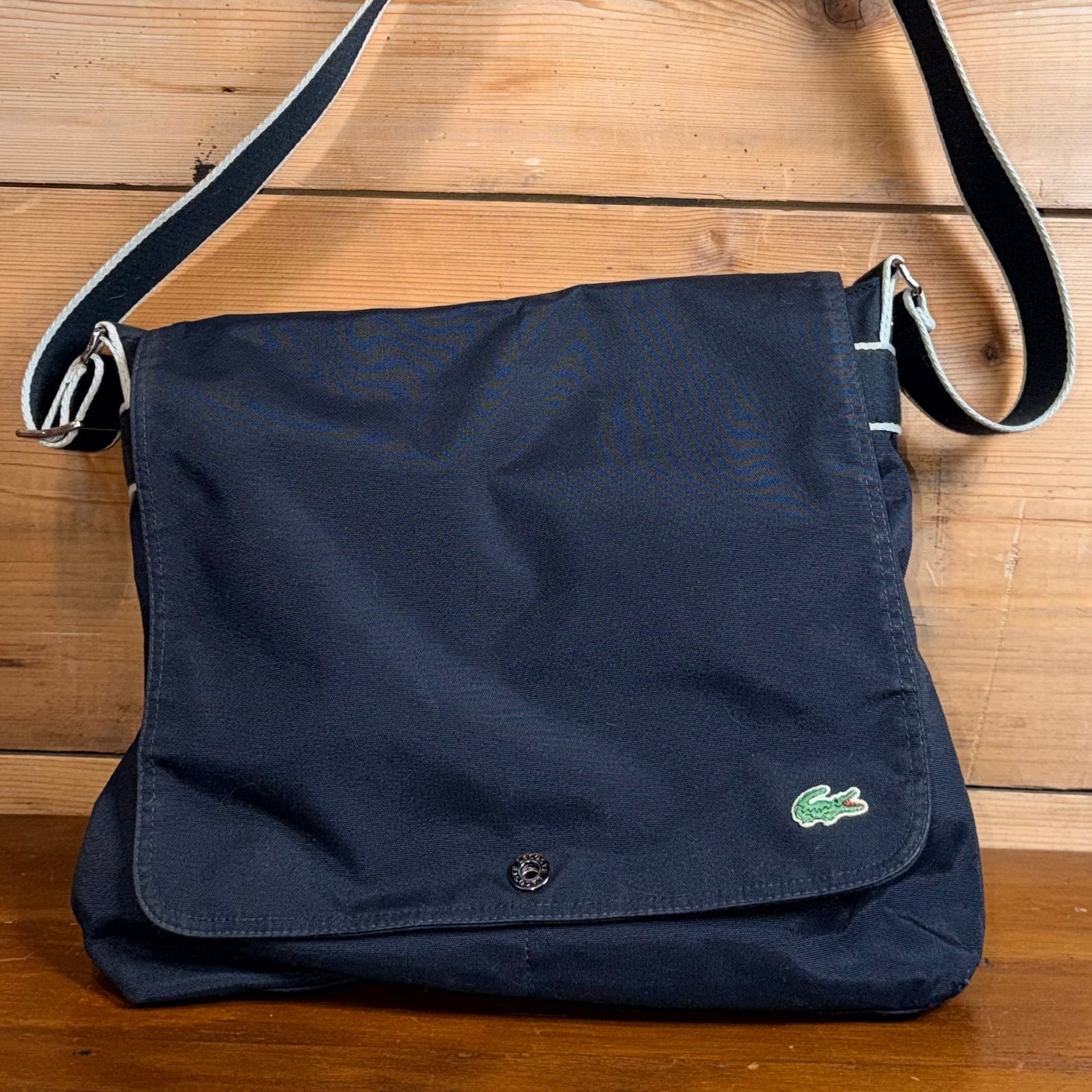 Lacoste Black Messenger Bag 3